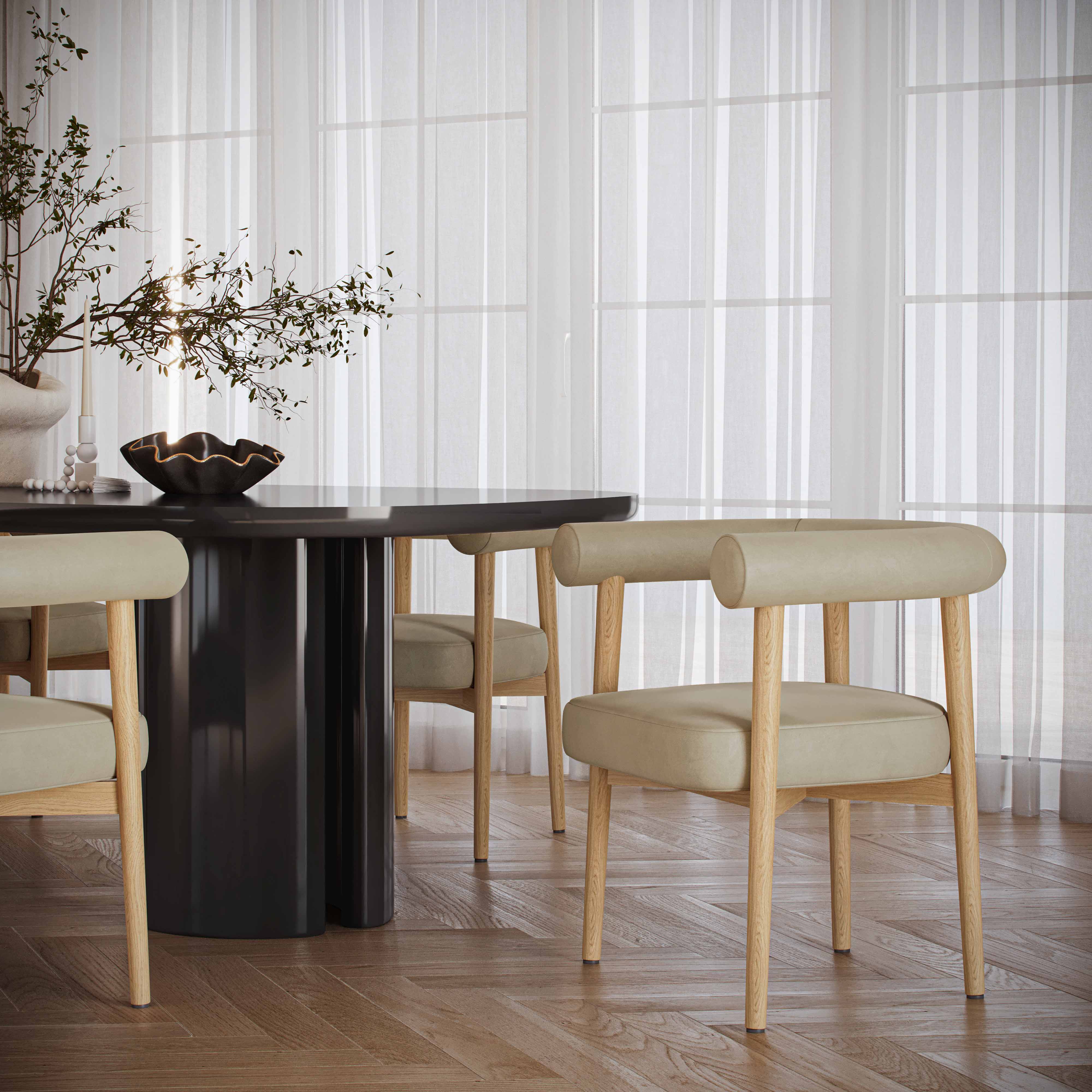 Spara Performance Vegan Leather Dining Chair