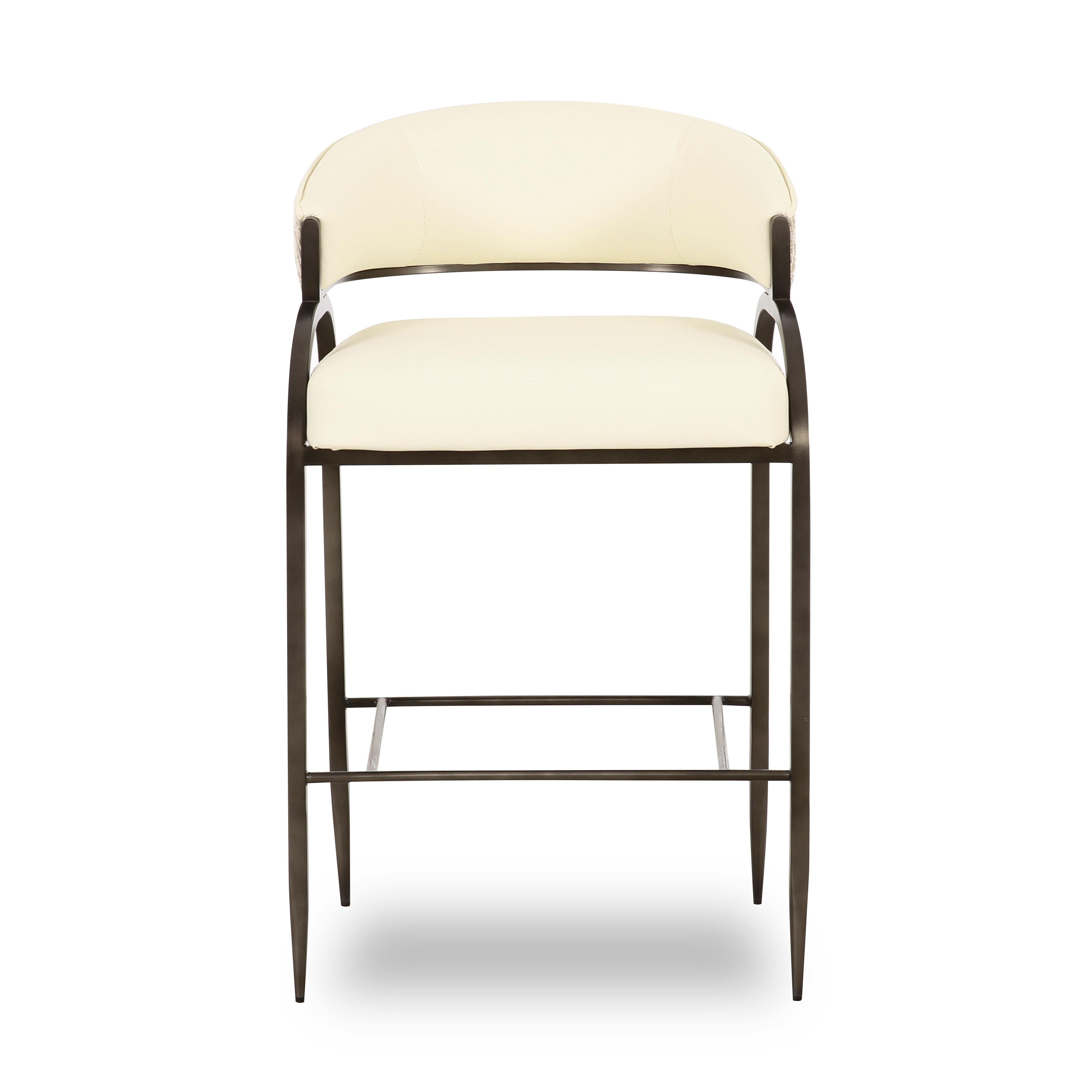Tatum 2-Tone Performance Vegan Leather Counter Stool