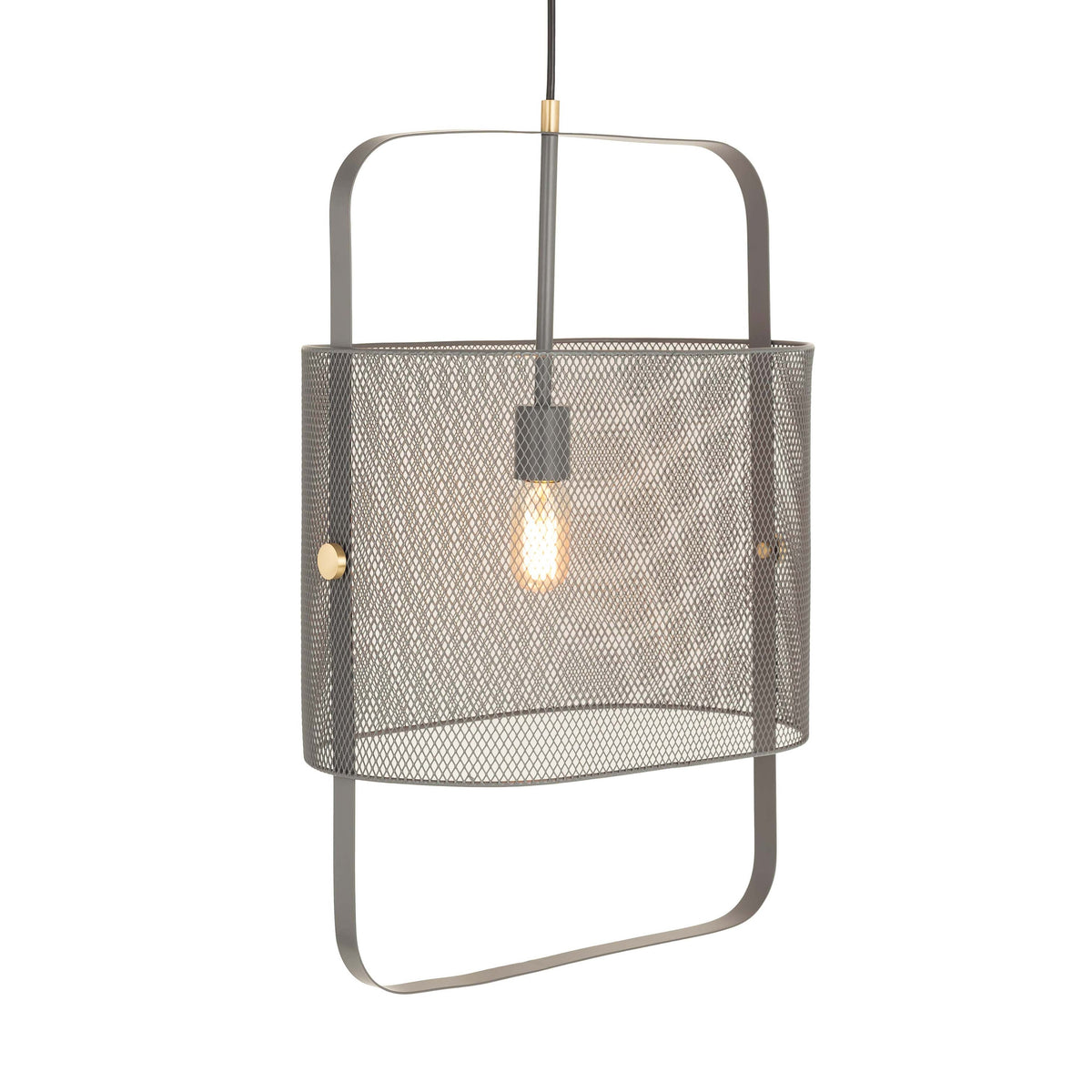 Klaus Large Grey Metal Pendant Lamp