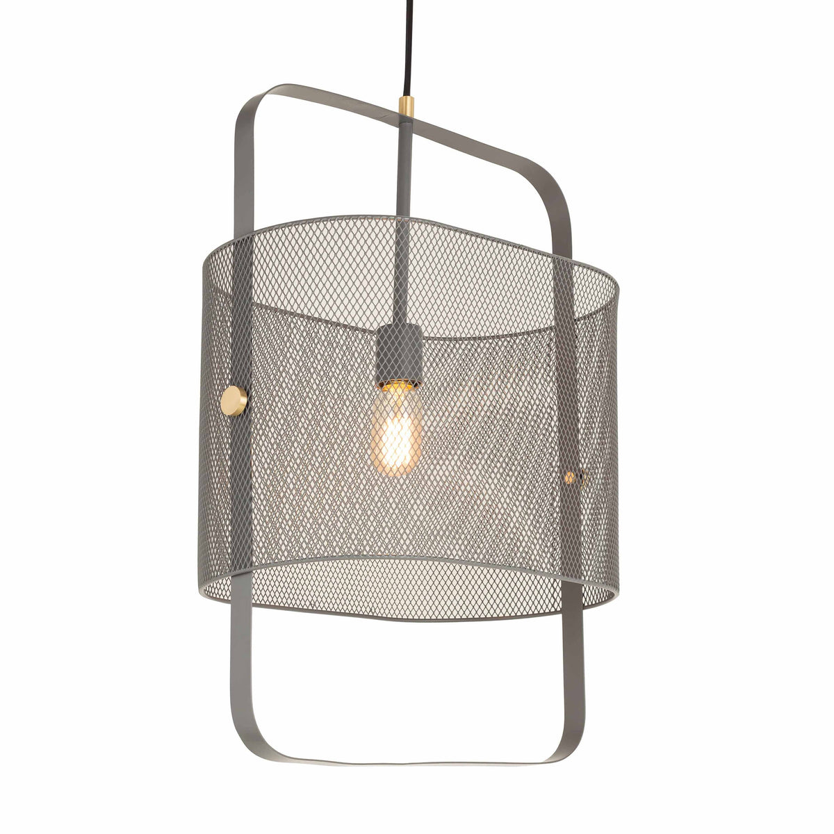 Klaus Large Grey Metal Pendant Lamp