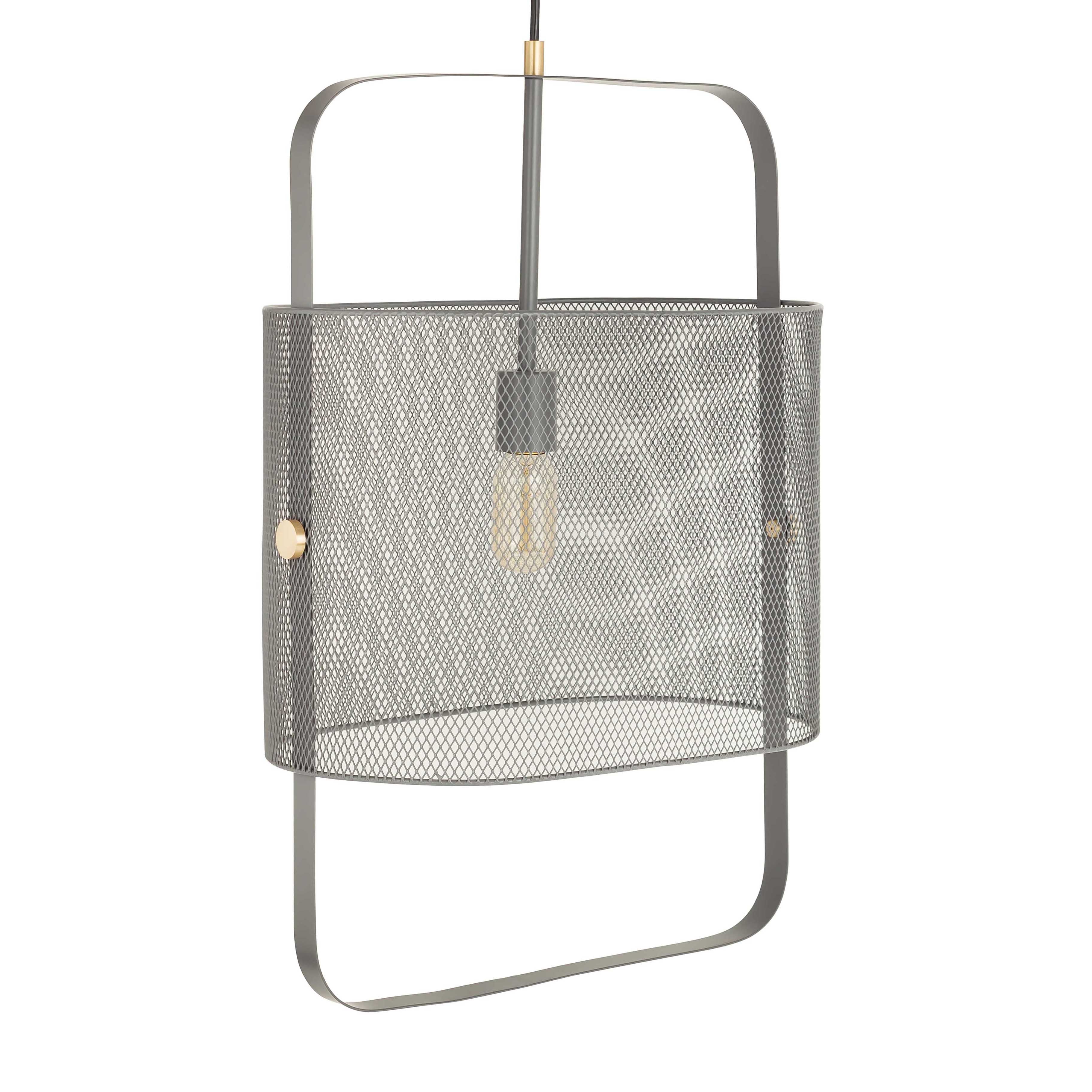Klaus Large Grey Metal Pendant Lamp