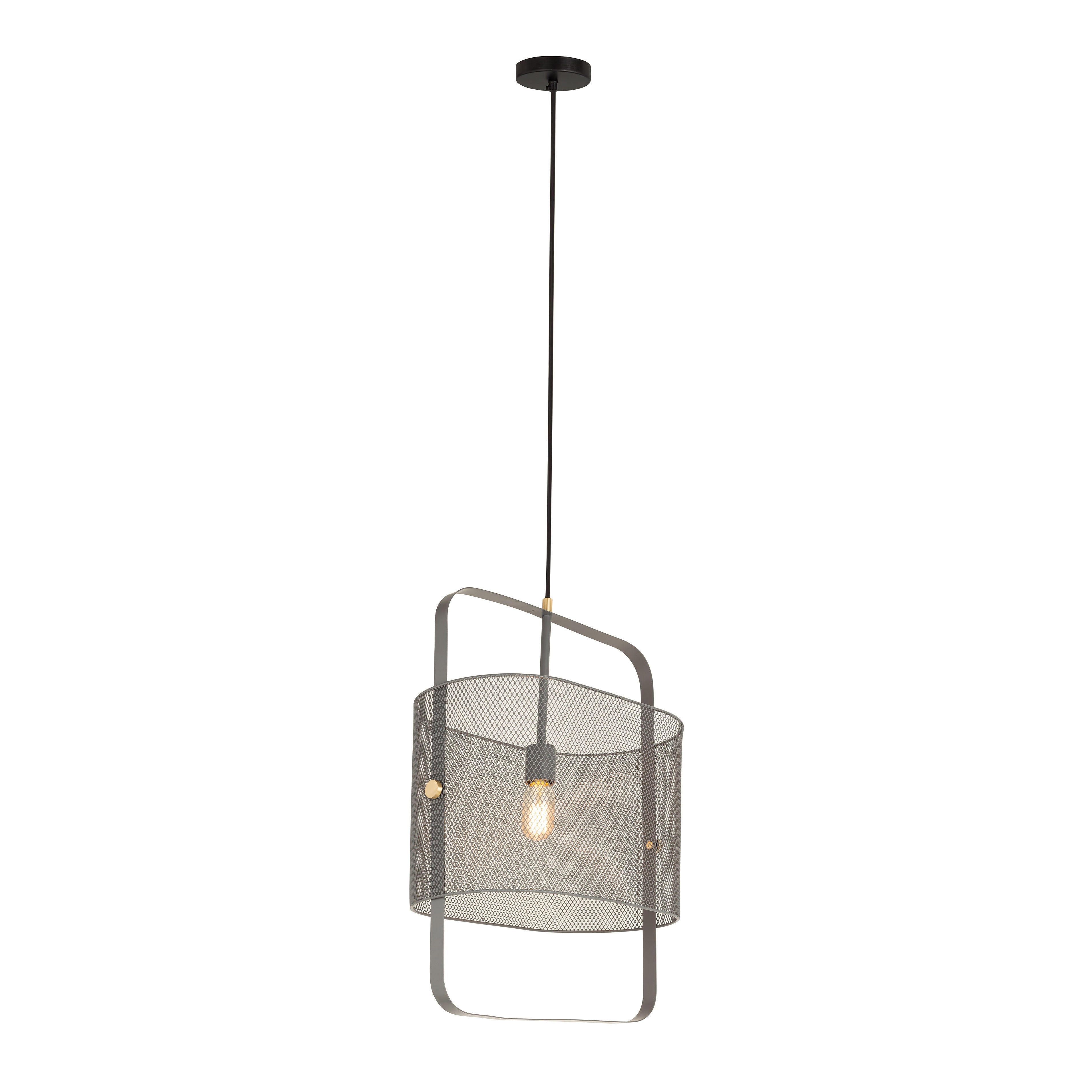 Klaus Large Grey Metal Pendant Lamp