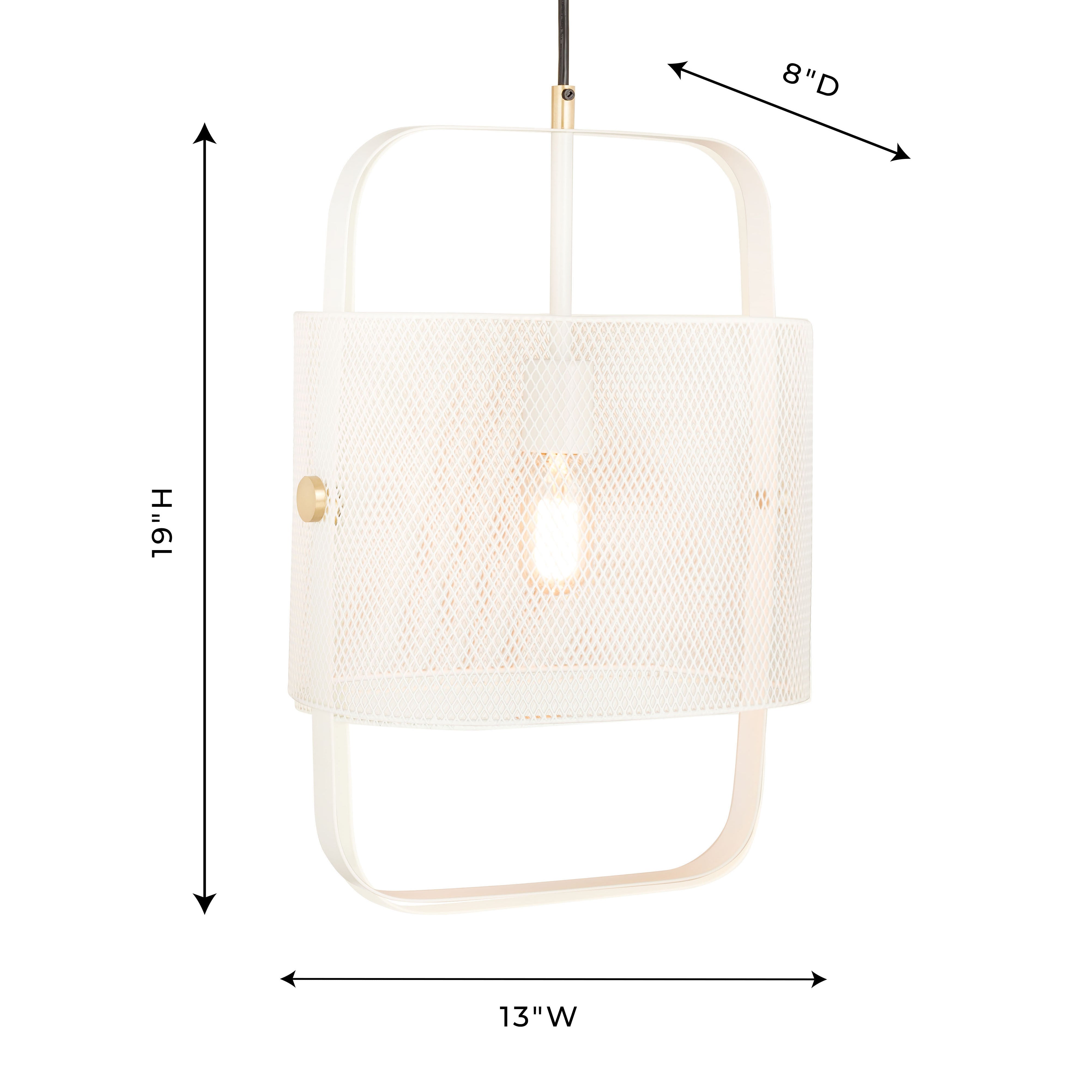 Klaus White Metal Pendant Lamp