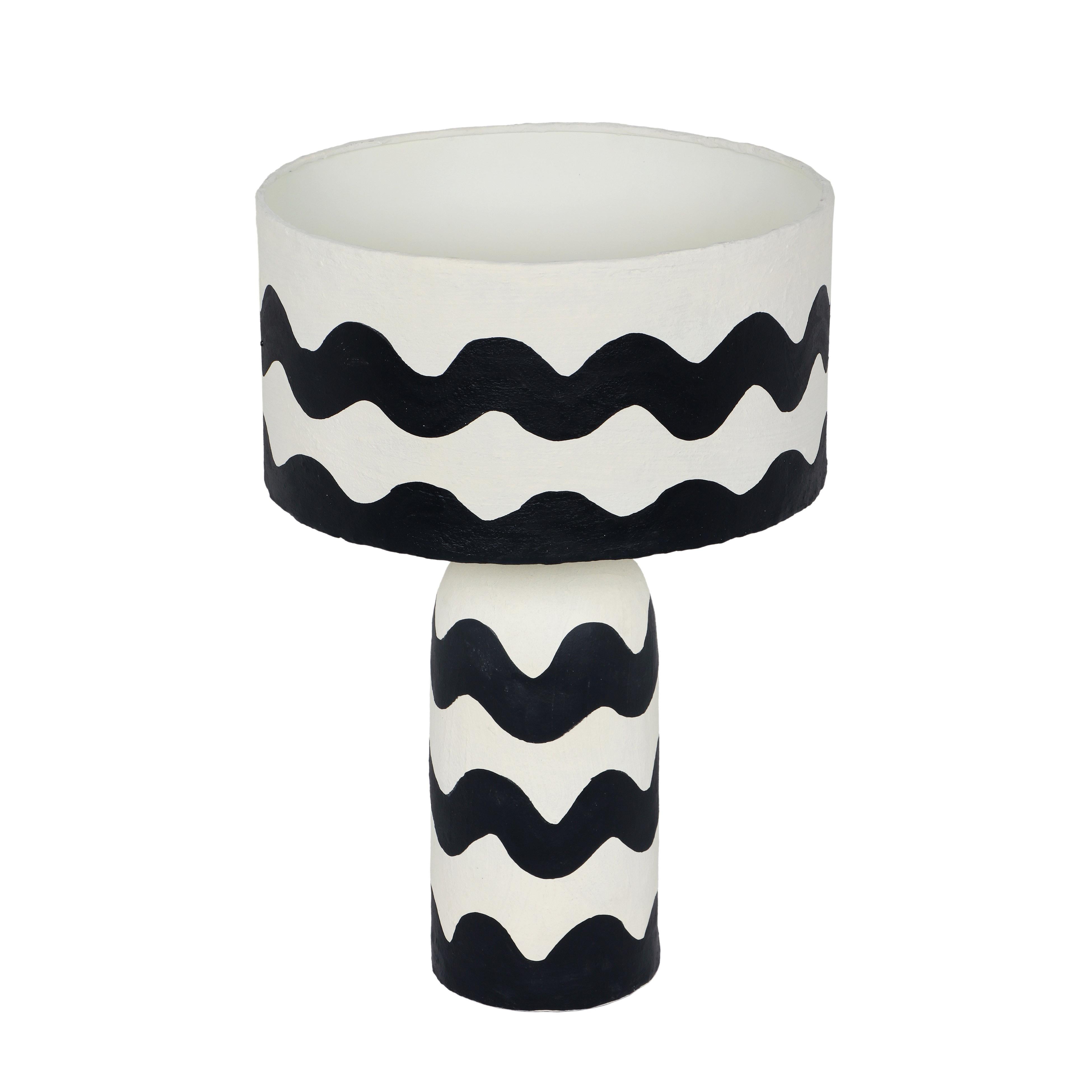 Tropea Black Waves Papier Mache Table Lamp Table & Desk Lamps TOV Furniture , Black Friday Sale TOV Furniture Furniture Sale, Old Bones Co, Mid Century Furniture Sale, Four Hands Furniture, Black Friday Sale Tropea Black Waves Papier Mache Table Lamp,Gus Sale, Perigold Tropea Black Waves Papier Mache Table Lamp Table & Desk Lamps Black Friday Sale , Perigold Sale Tropea Black Waves Papier Mache Table Lamp,Tropea Black Waves Papier Mache Table Lamp Lulu and Georgia, Burke Decor Sale Tropea Black Waves Papier