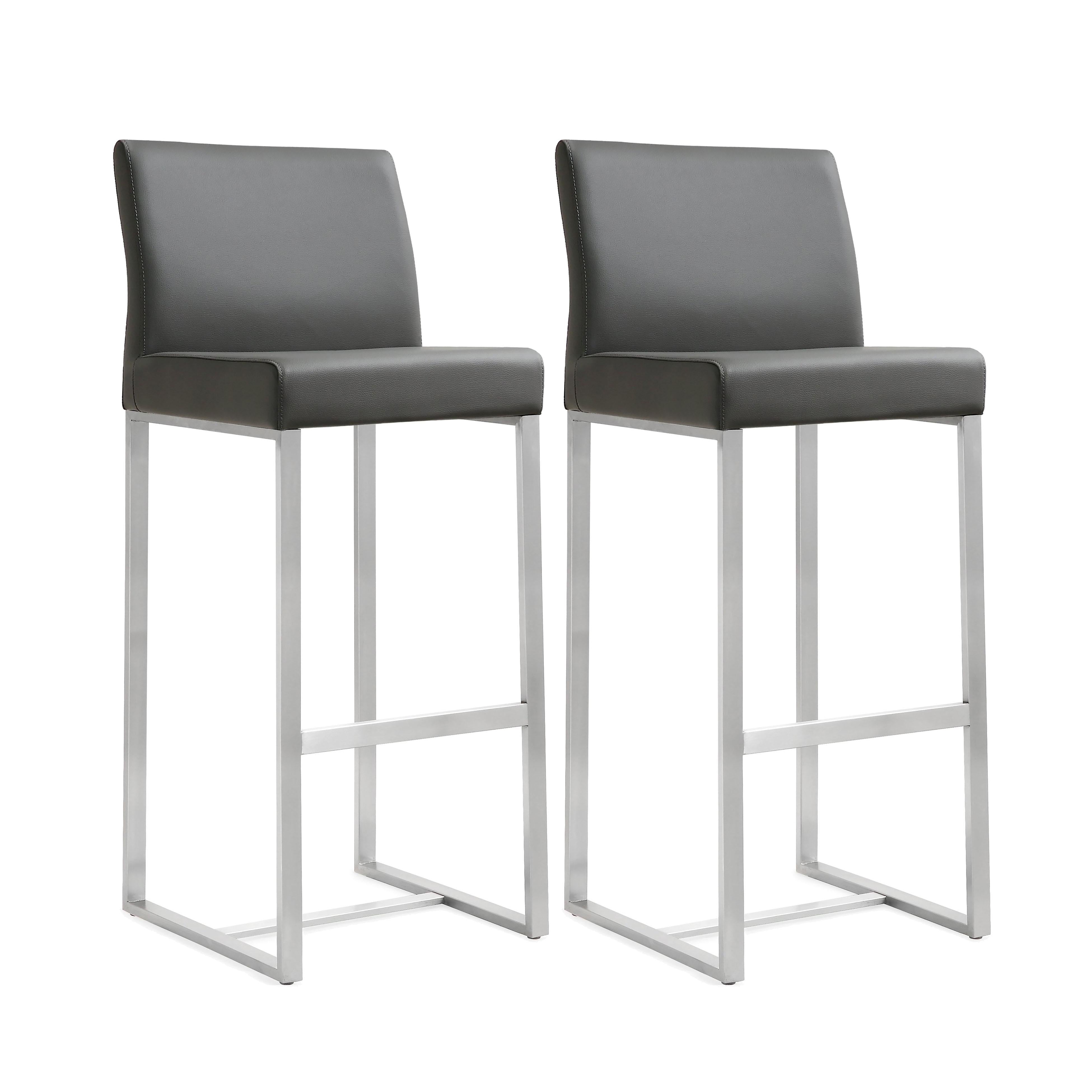 Denmark Performance Vegan Leather and Stainless Steel Barstool - Set of 2 Bar & Counter Stools TOV Furniture Grey , Black Friday Sale TOV Furniture Furniture Sale, Old Bones Co, Mid Century Furniture Sale, Four Hands Furniture, Black Friday Sale Denmark Performance Vegan Leather and Stainless Steel Barstool - Set of 2,Gus Sale, Perigold Denmark Performance Vegan Leather and Stainless Steel Barstool - Set of 2 Bar & Counter Stools Black Friday Sale , Perigold Sale Denmark Performance Vegan Leather and Stainl