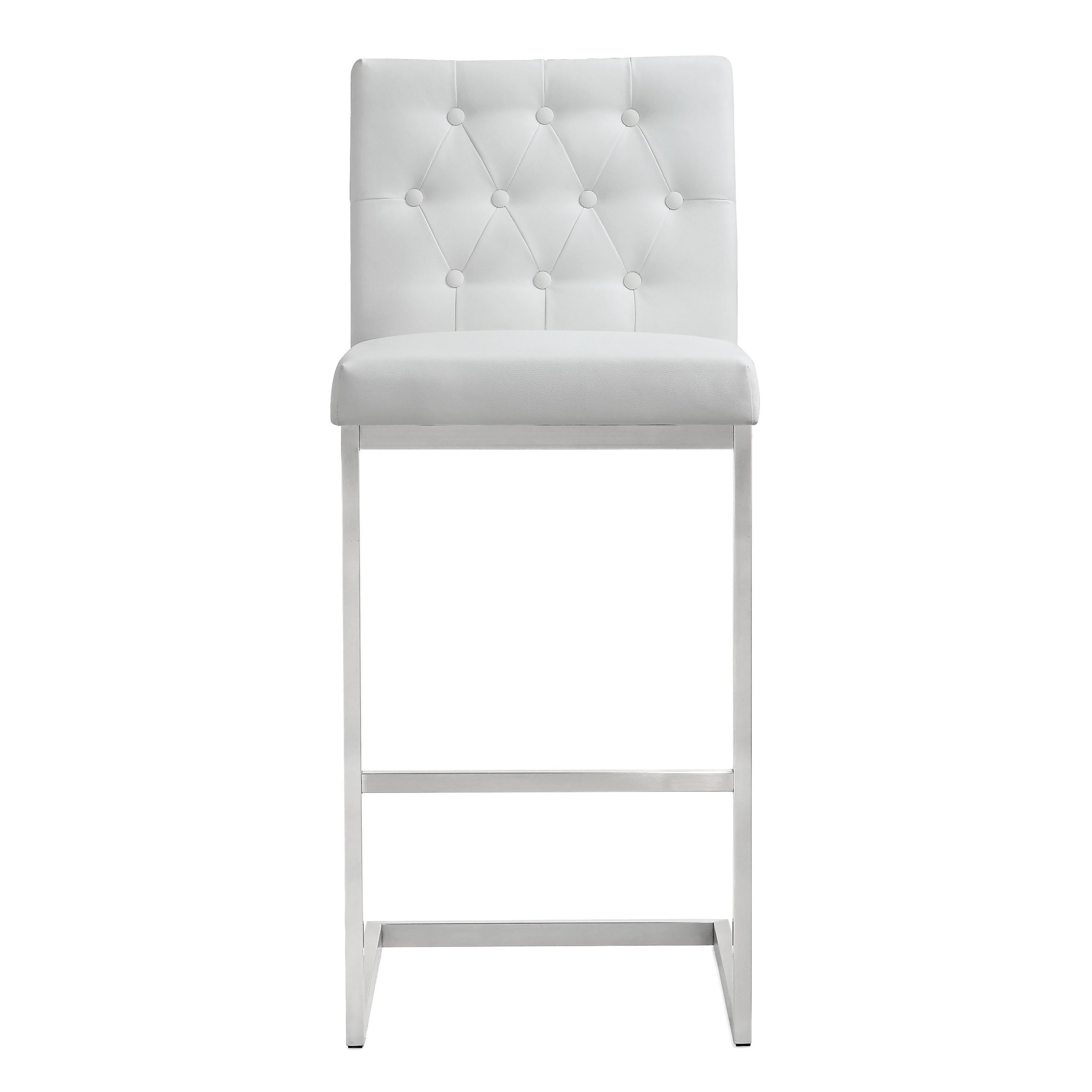 Helsinki White Performance Vegan Leather and Stainless Steel Barstool - Set of 2 Bar & Counter Stools TOV Furniture , Black Friday Sale TOV Furniture Furniture Sale, Old Bones Co, Mid Century Furniture Sale, Four Hands Furniture, Black Friday Sale Helsinki White Performance Vegan Leather and Stainless Steel Barstool - Set of 2,Gus Sale, Perigold Helsinki White Performance Vegan Leather and Stainless Steel Barstool - Set of 2 Bar & Counter Stools Black Friday Sale , Perigold Sale Helsinki White Performance V