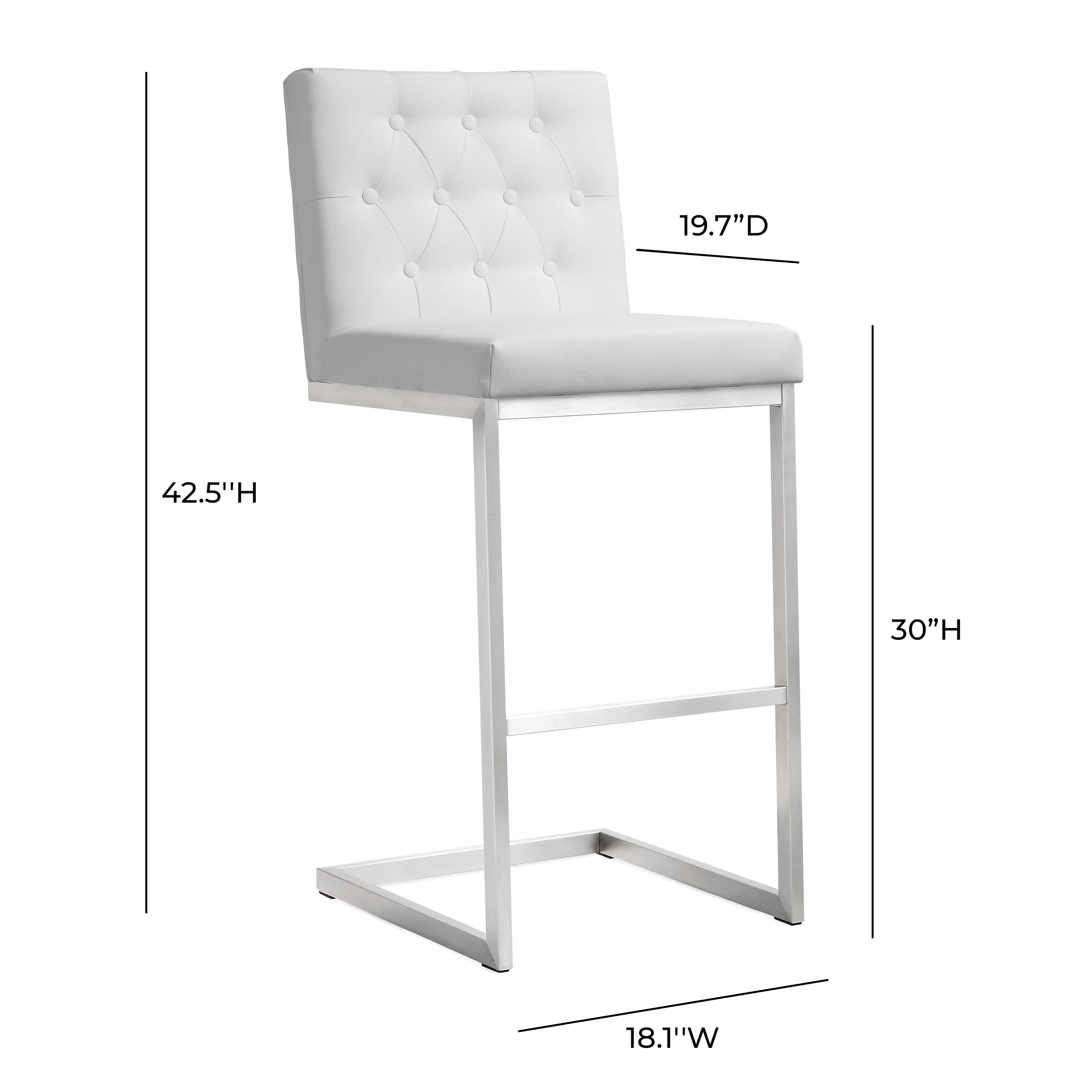 Helsinki White Performance Vegan Leather and Stainless Steel Barstool - Set of 2 Bar & Counter Stools TOV Furniture , Black Friday Sale TOV Furniture Furniture Sale, Old Bones Co, Mid Century Furniture Sale, Four Hands Furniture, Black Friday Sale Helsinki White Performance Vegan Leather and Stainless Steel Barstool - Set of 2,Gus Sale, Perigold Helsinki White Performance Vegan Leather and Stainless Steel Barstool - Set of 2 Bar & Counter Stools Black Friday Sale , Perigold Sale Helsinki White Performance V