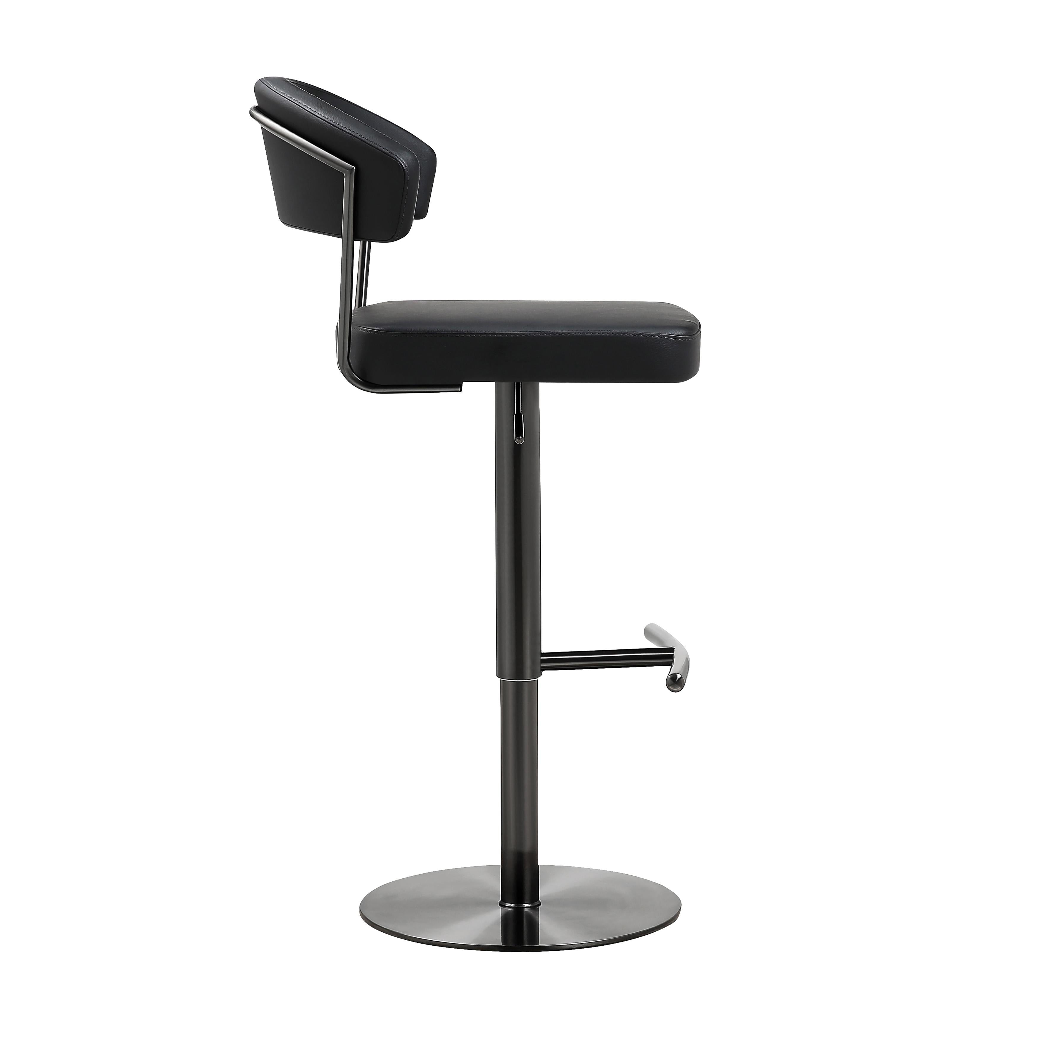 Cosmo Black Performance Vegan Leather on Black Steel Barstool Bar & Counter Stools TOV Furniture , Black Friday Sale TOV Furniture Furniture Sale, Old Bones Co, Mid Century Furniture Sale, Four Hands Furniture, Black Friday Sale Cosmo Black Performance Vegan Leather on Black Steel Barstool,Gus Sale, Perigold Cosmo Black Performance Vegan Leather on Black Steel Barstool Bar & Counter Stools Black Friday Sale , Perigold Sale Cosmo Black Performance Vegan Leather on Black Steel Barstool,Cosmo Black Performance