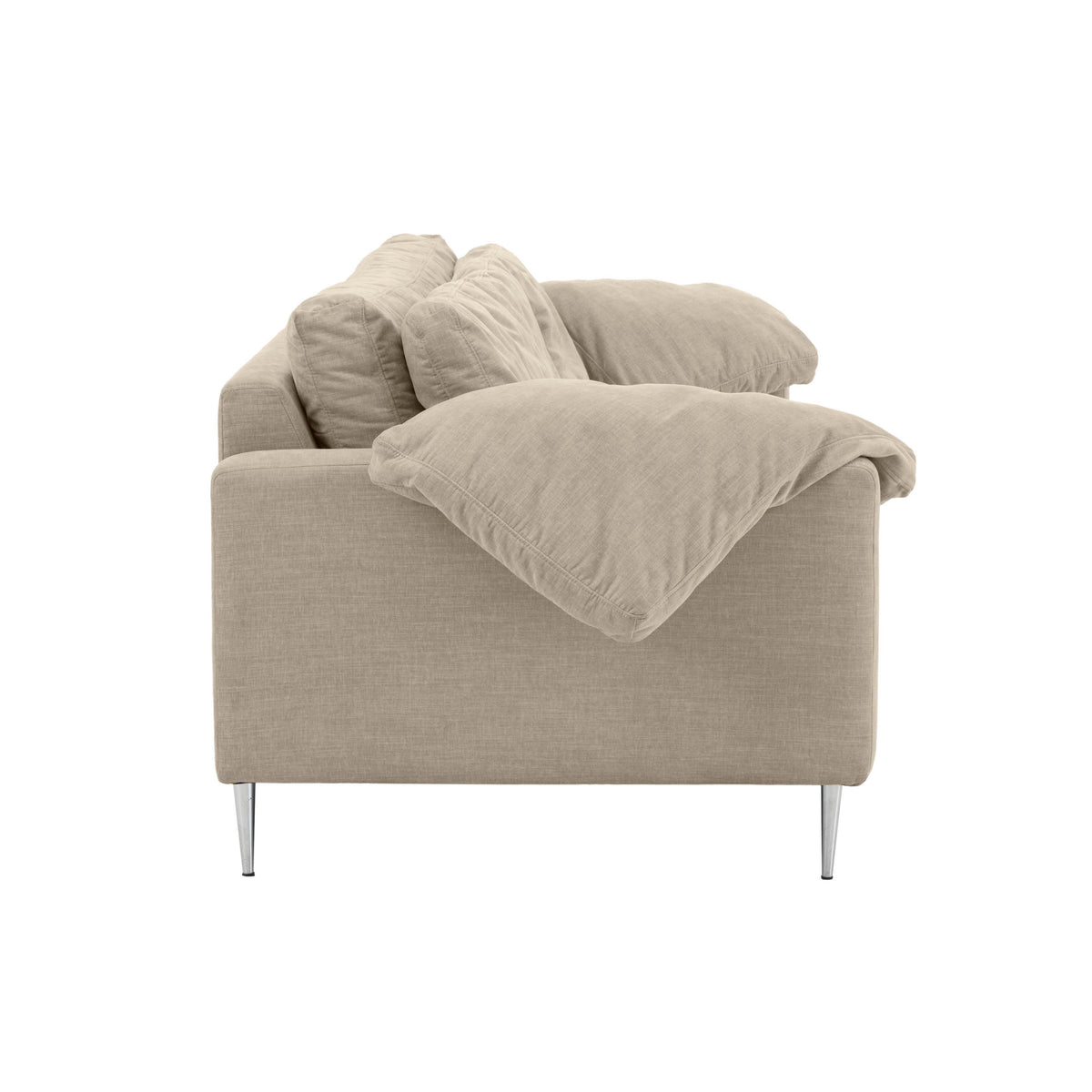 Vari 90" Textured Performance Velvet Lounge Sofa