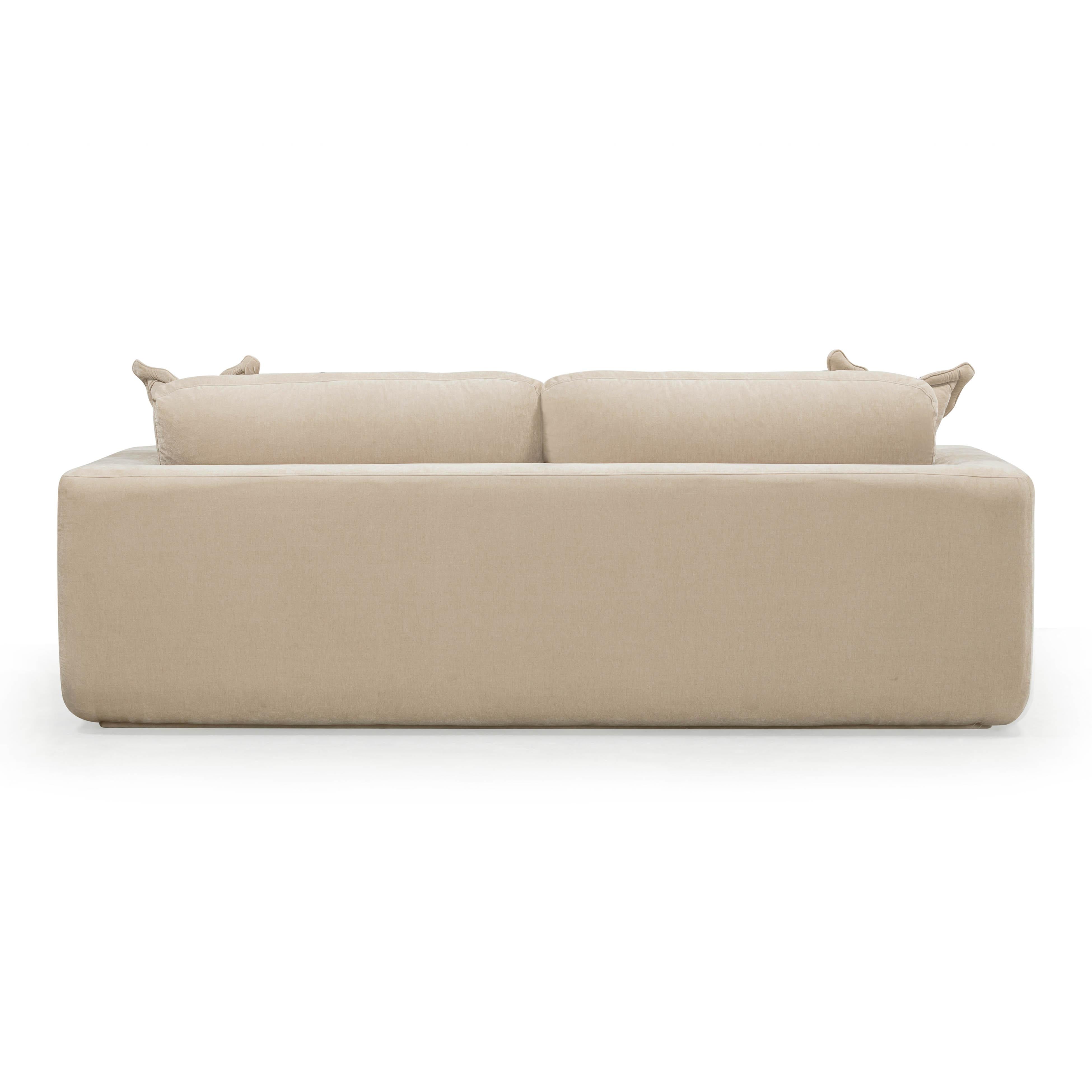 Miri Upcycled Contract-Grade Washed Velvet Sofa