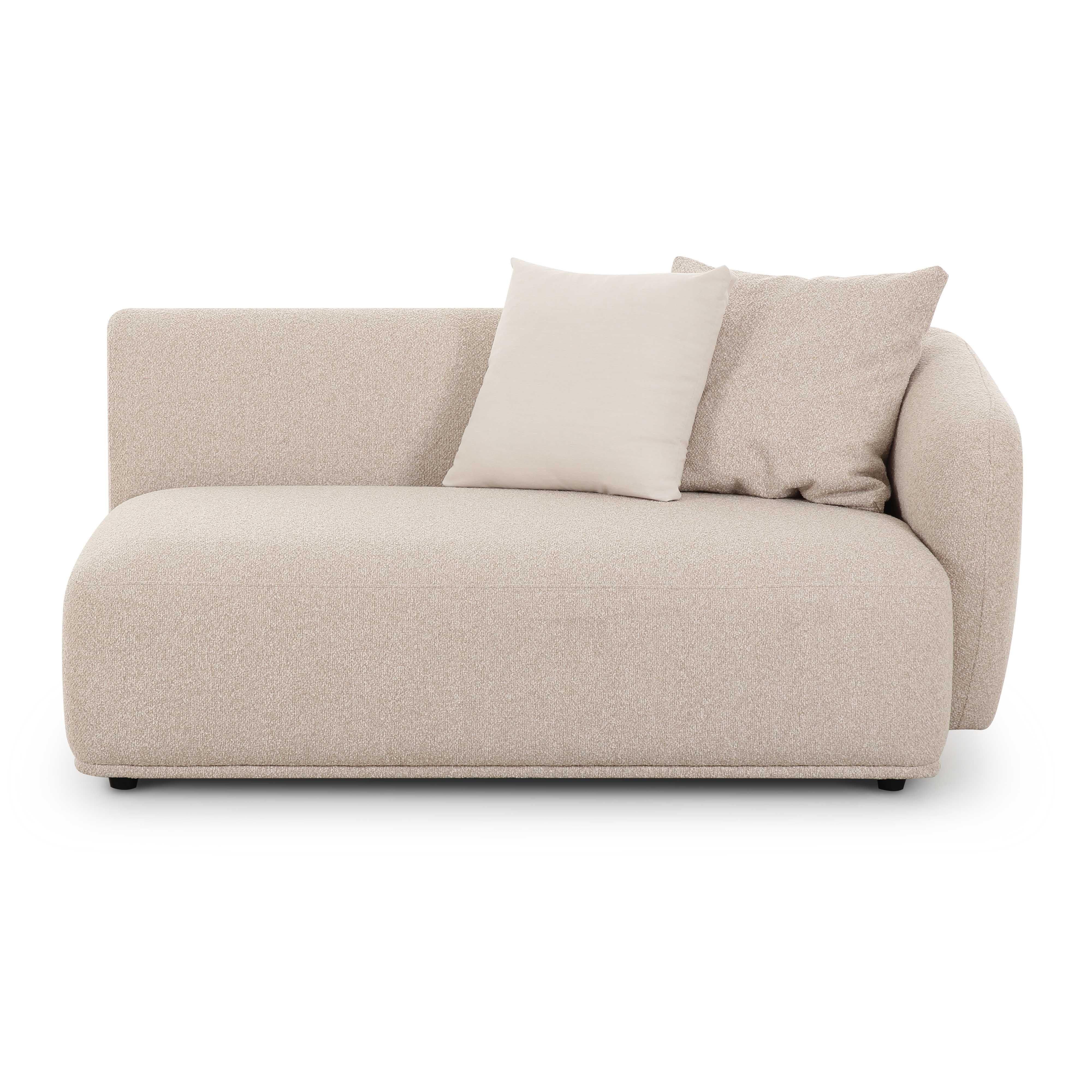 Sylvie 59" Cream Performance Boucle Arm Loveseat