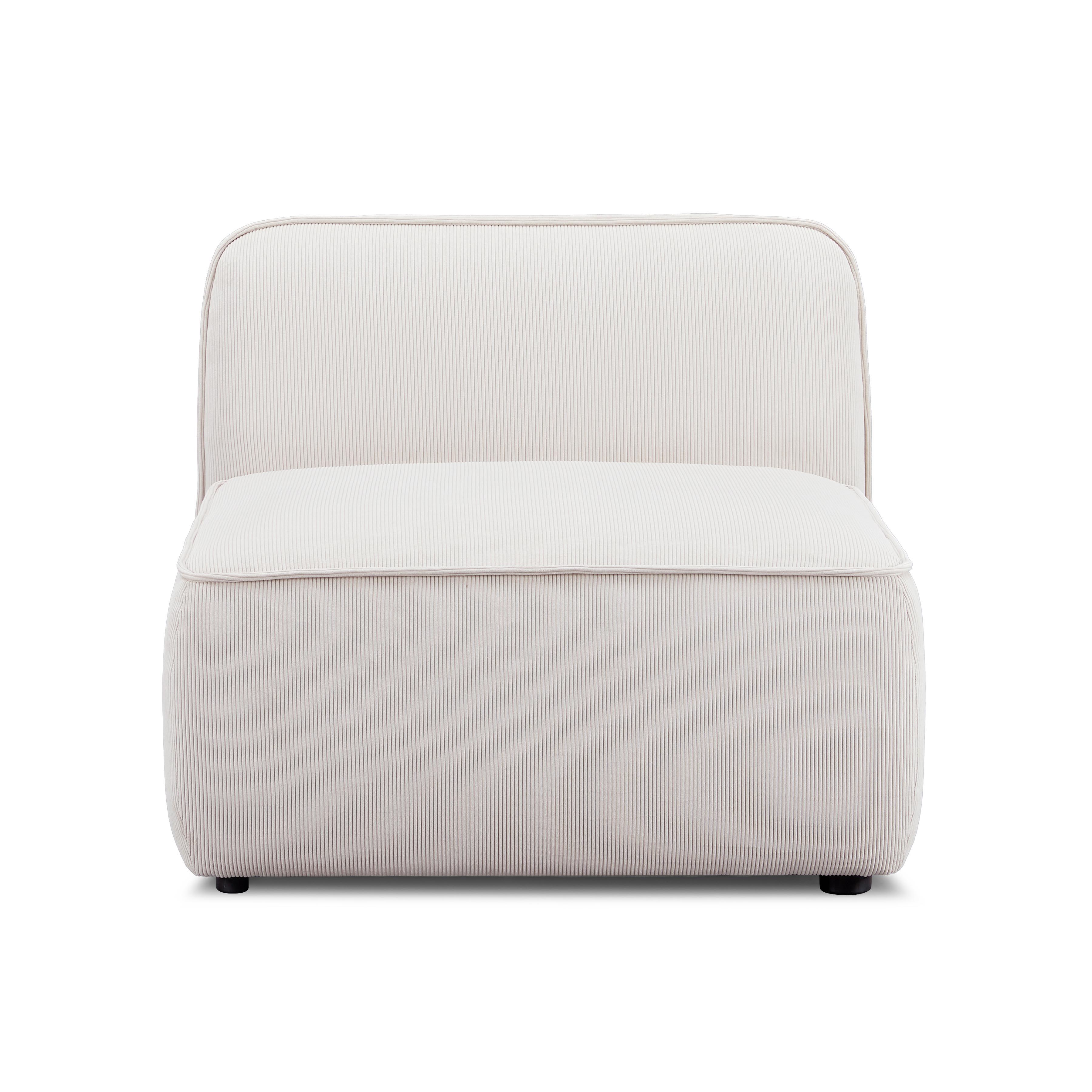 Travie Performance Corduroy Velvet Armless Chair