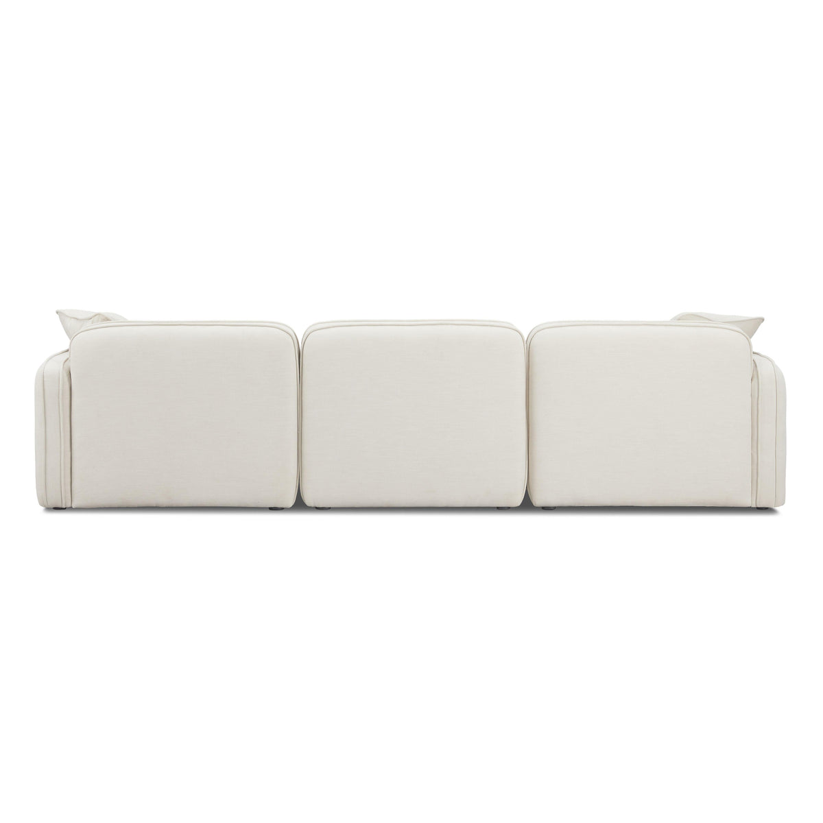 Travie 4-Piece Sand Upcycled Performance Linen Modular Sectional
