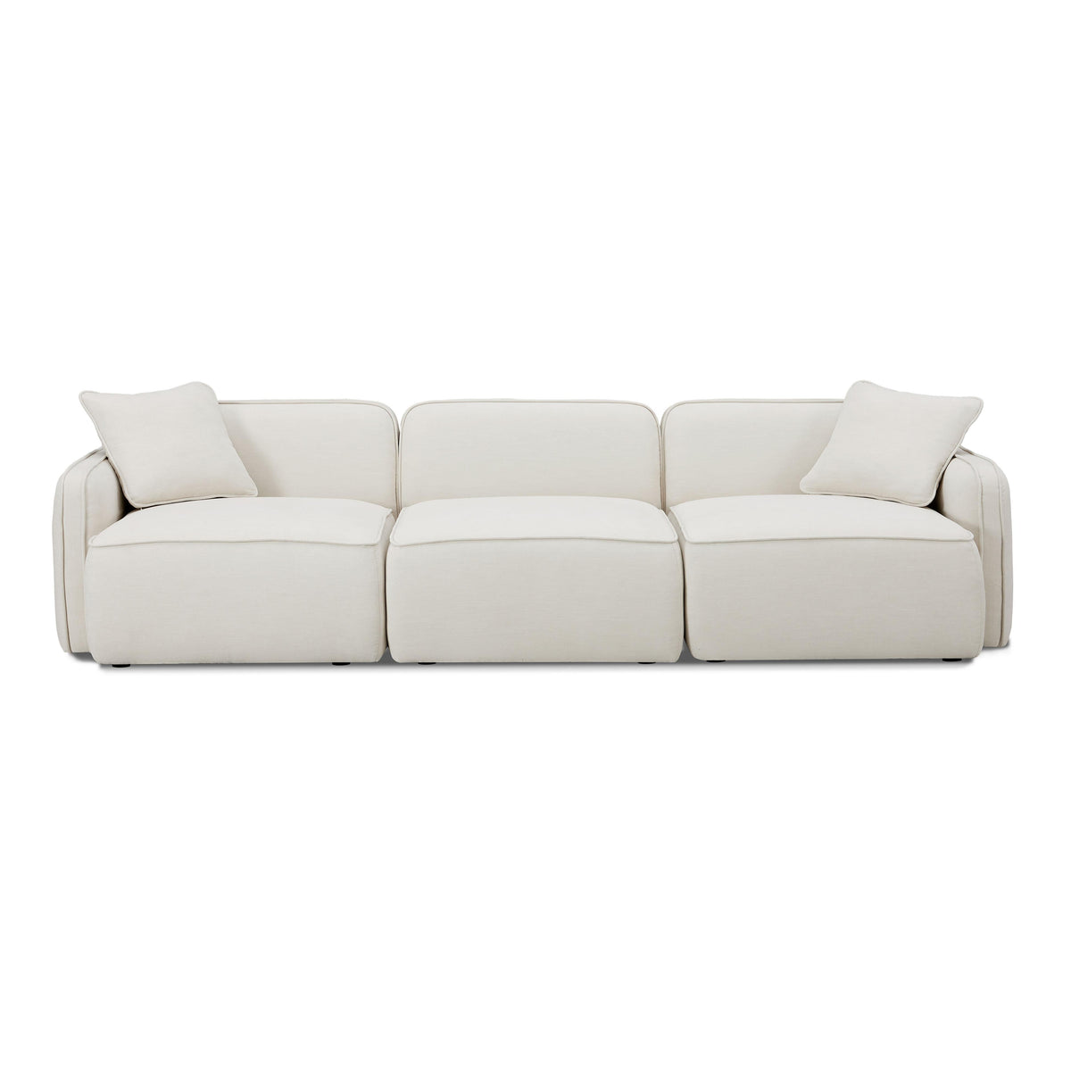 Travie Sand Upcycled Performance Linen Modular Sofa