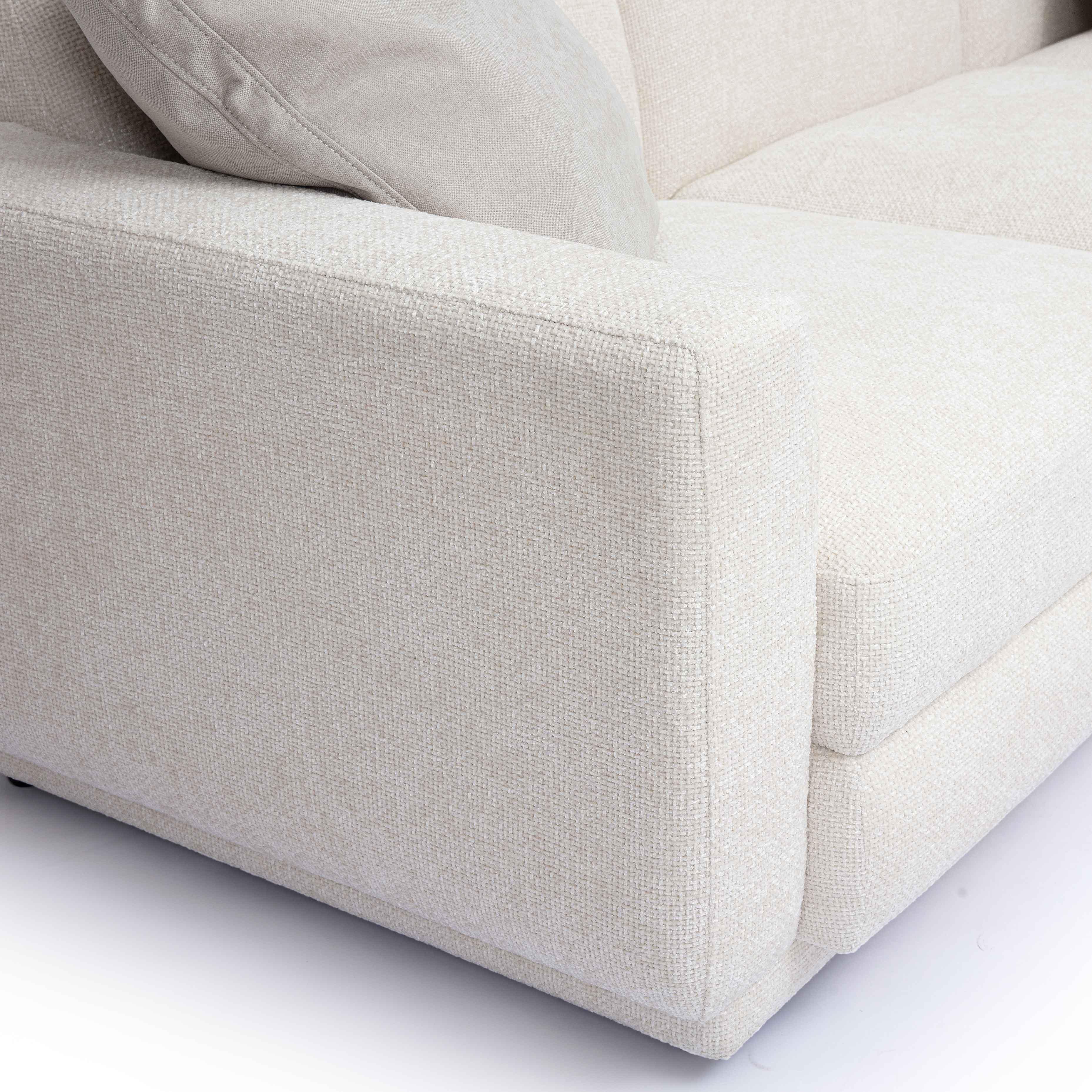 Perry 5-Piece Cream Performance Chenille Modular L-Sectional