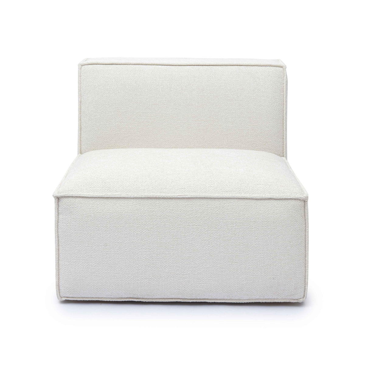 Mindy Performance Chenille Basketweave Modular Armless Chair