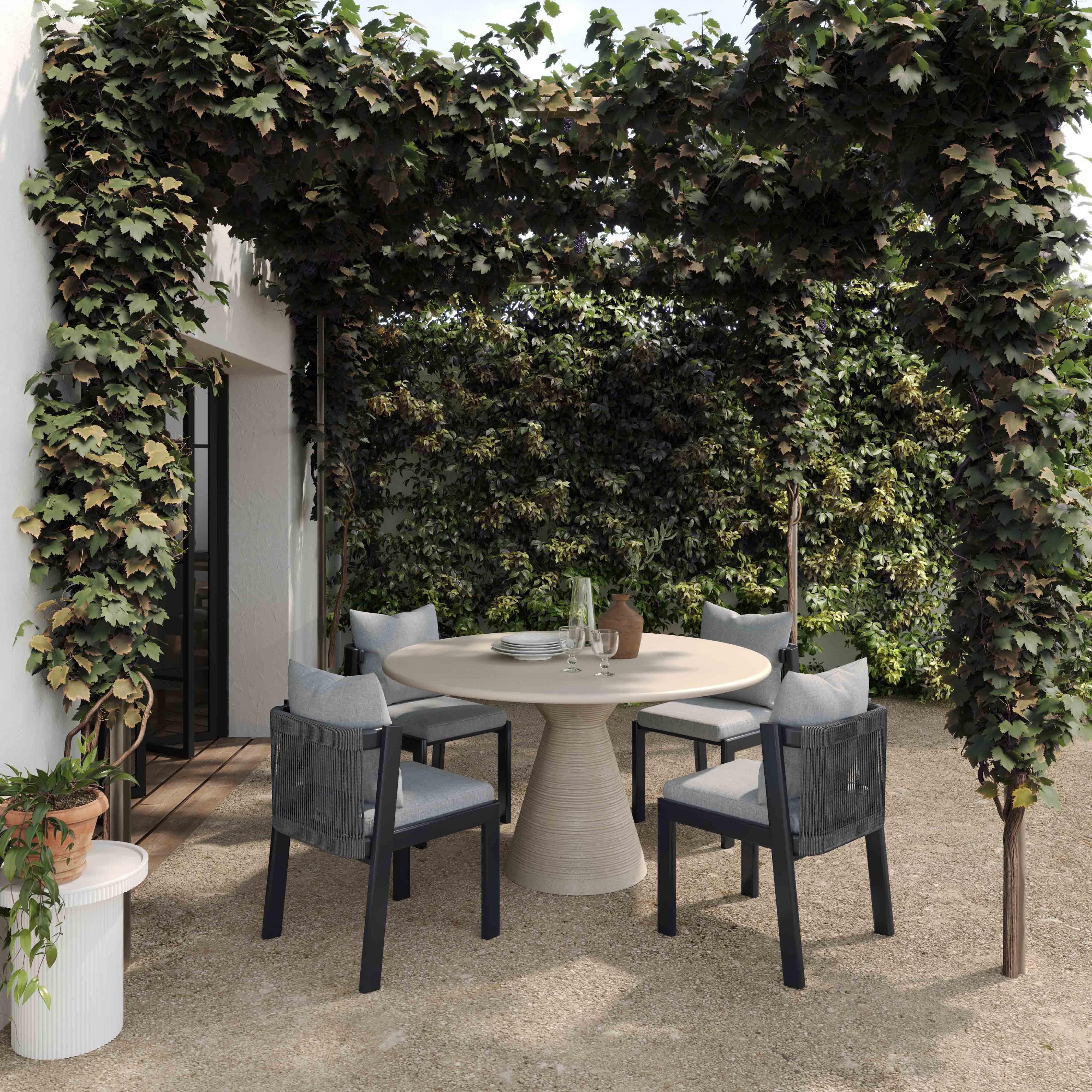 Fern Beige Textured Faux Plaster Concrete Indoor / Outdoor Round Dining Table Dining Tables TOV Furniture , Black Friday Sale TOV Furniture Furniture Sale, Old Bones Co, Mid Century Furniture Sale, Four Hands Furniture, Black Friday Sale Fern Beige Textured Faux Plaster Concrete Indoor / Outdoor Round Dining Table,Gus Sale, Perigold Fern Beige Textured Faux Plaster Concrete Indoor / Outdoor Round Dining Table Dining Tables Black Friday Sale , Perigold Sale Fern Beige Textured Faux Plaster Concrete Indoor /