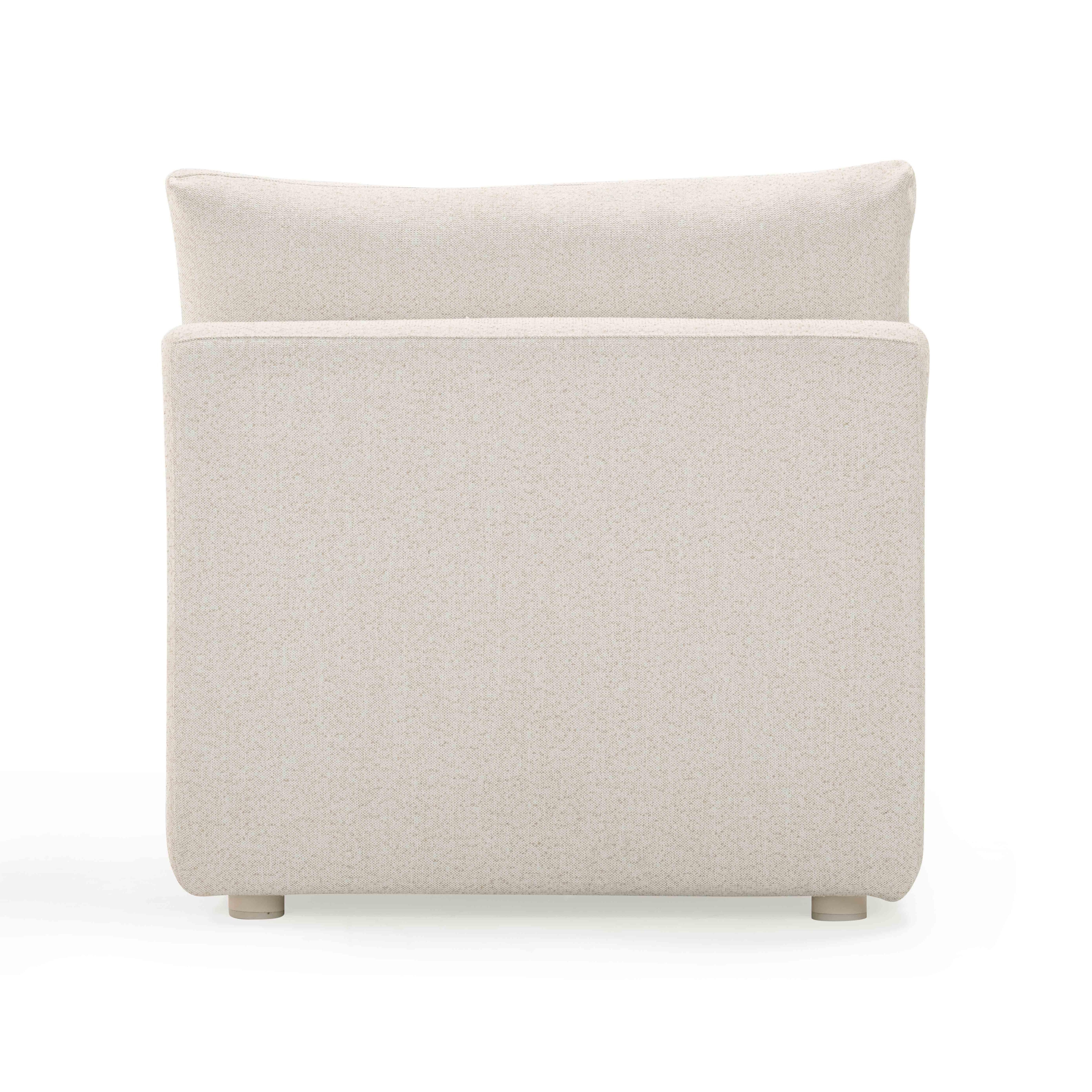 Hangover Cream Performance Fabric Outdoor Modular Armless Chair