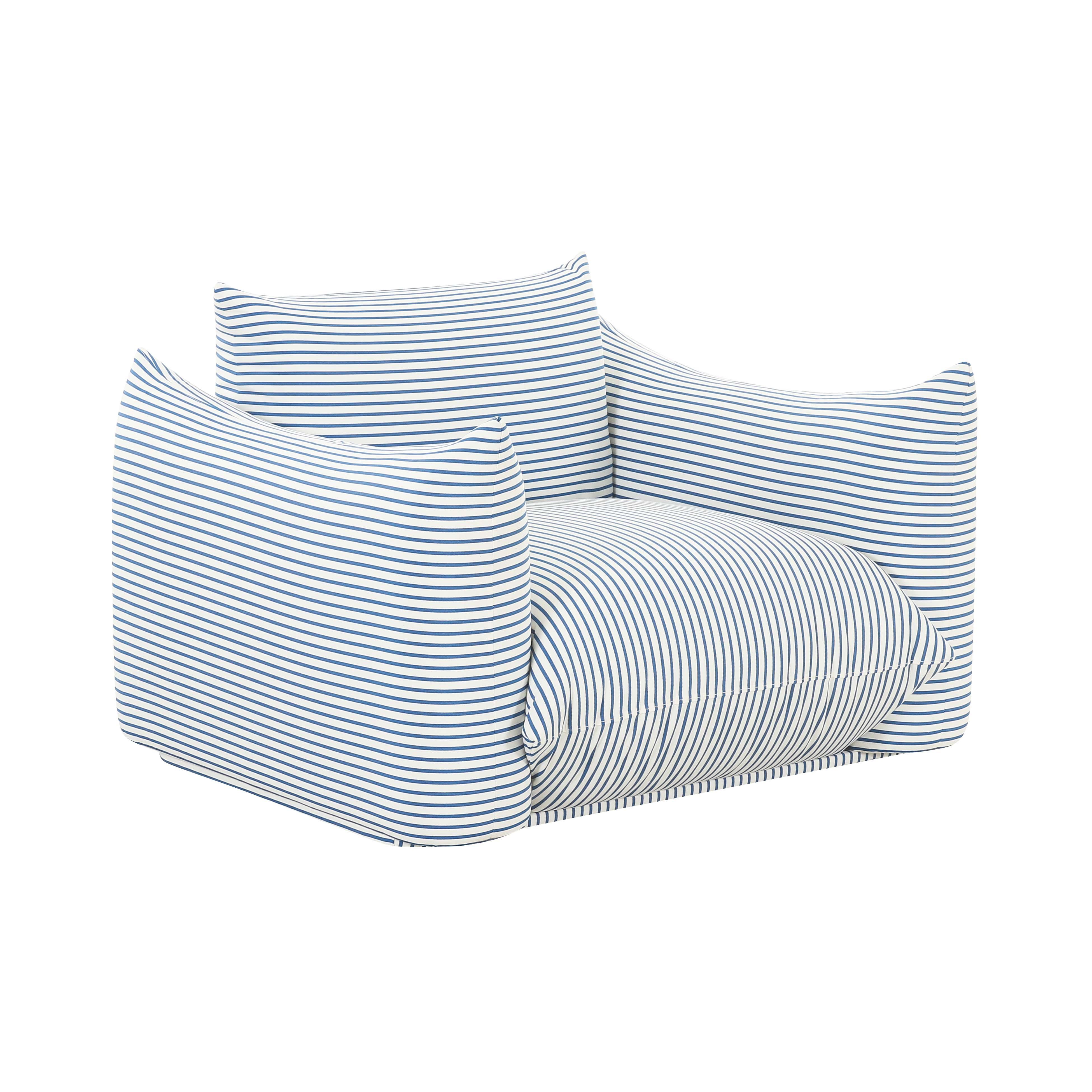 Saint Tropez Striped Stuffed Outdoor Armchair Outdoor Accent & Lounge Chairs TOV Furniture Blue with White , Black Friday Sale TOV Furniture Furniture Sale, Old Bones Co, Mid Century Furniture Sale, Four Hands Furniture, Black Friday Sale Saint Tropez Striped Stuffed Outdoor Armchair,Gus Sale, Perigold Saint Tropez Striped Stuffed Outdoor Armchair Outdoor Accent & Lounge Chairs Black Friday Sale , Perigold Sale Saint Tropez Striped Stuffed Outdoor Armchair,Saint Tropez Striped Stuffed Outdoor Armchair Lulu