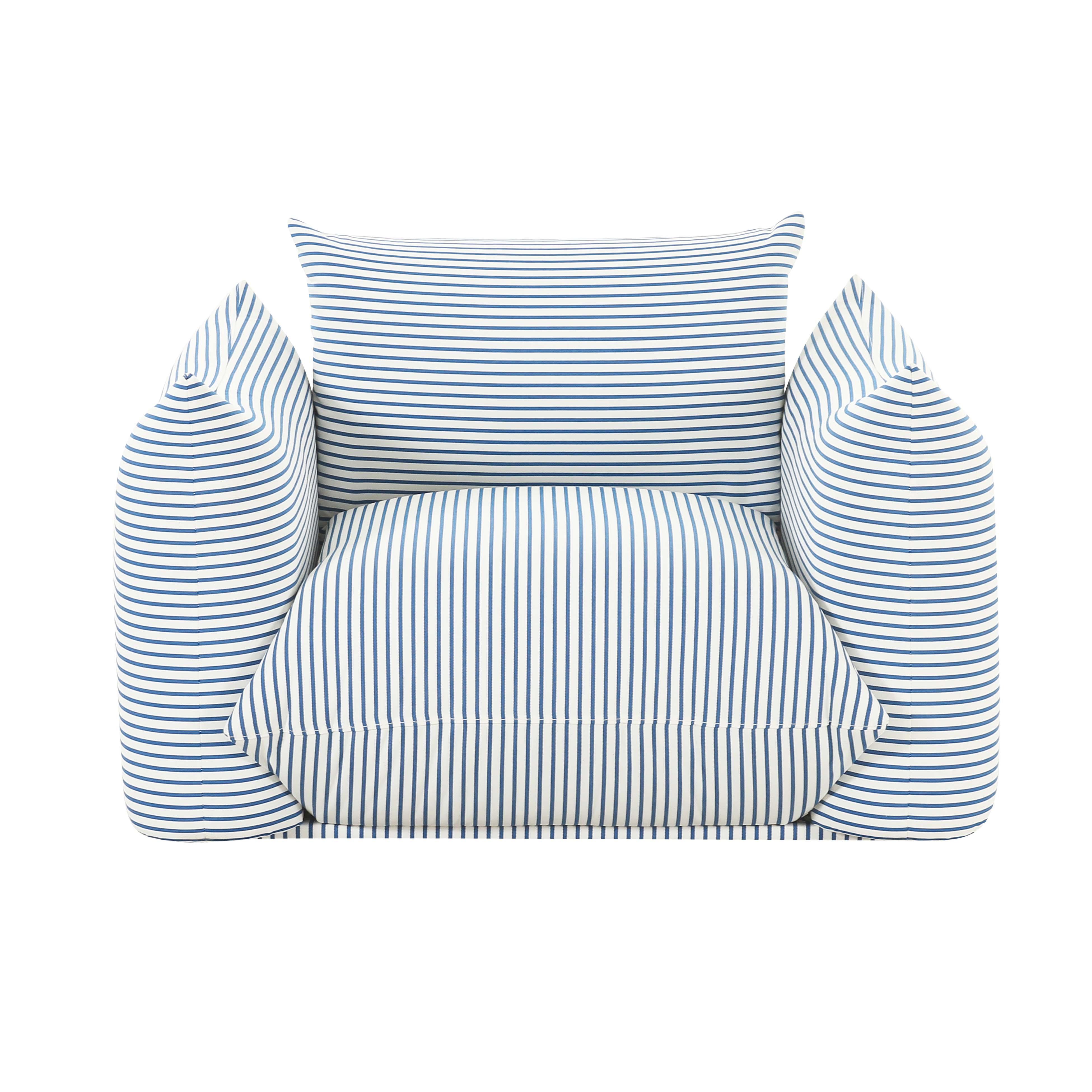 Saint Tropez Striped Stuffed Outdoor Armchair Outdoor Accent & Lounge Chairs TOV Furniture , Black Friday Sale TOV Furniture Furniture Sale, Old Bones Co, Mid Century Furniture Sale, Four Hands Furniture, Black Friday Sale Saint Tropez Striped Stuffed Outdoor Armchair,Gus Sale, Perigold Saint Tropez Striped Stuffed Outdoor Armchair Outdoor Accent & Lounge Chairs Black Friday Sale , Perigold Sale Saint Tropez Striped Stuffed Outdoor Armchair,Saint Tropez Striped Stuffed Outdoor Armchair Lulu and Georgia, Bur
