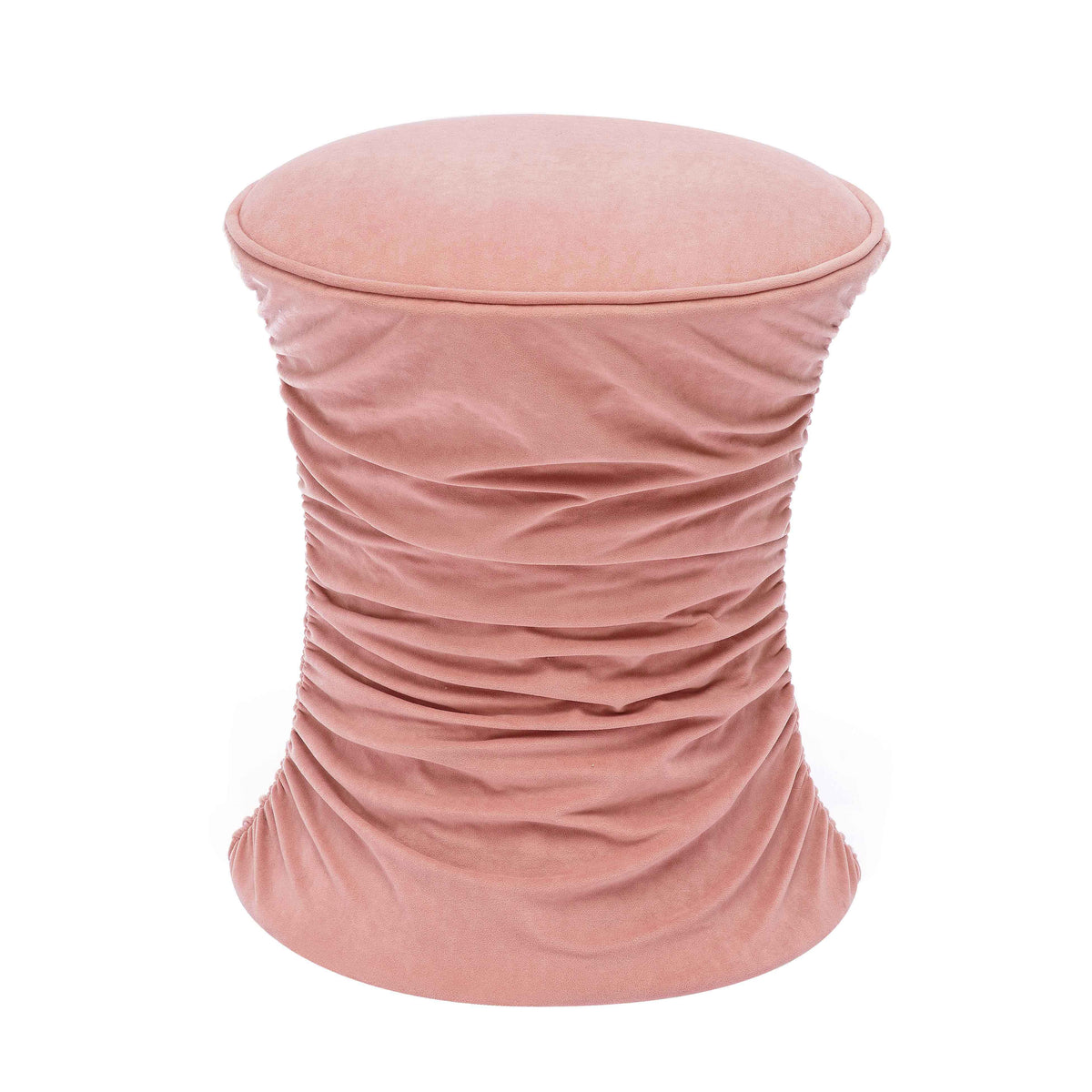 Bounce Ruched Performance Velvet Adjustable Ottoman