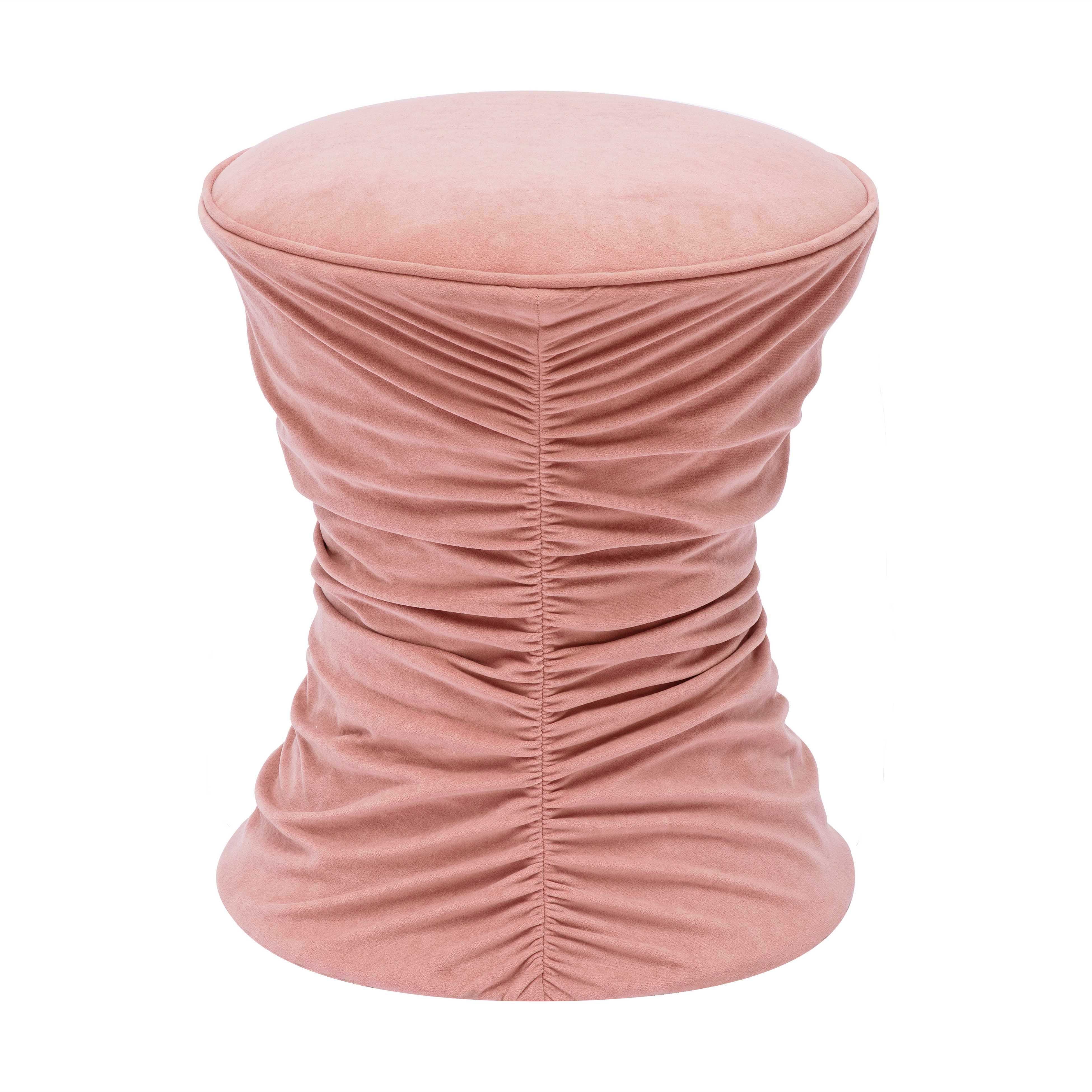 Bounce Ruched Performance Velvet Adjustable Ottoman
