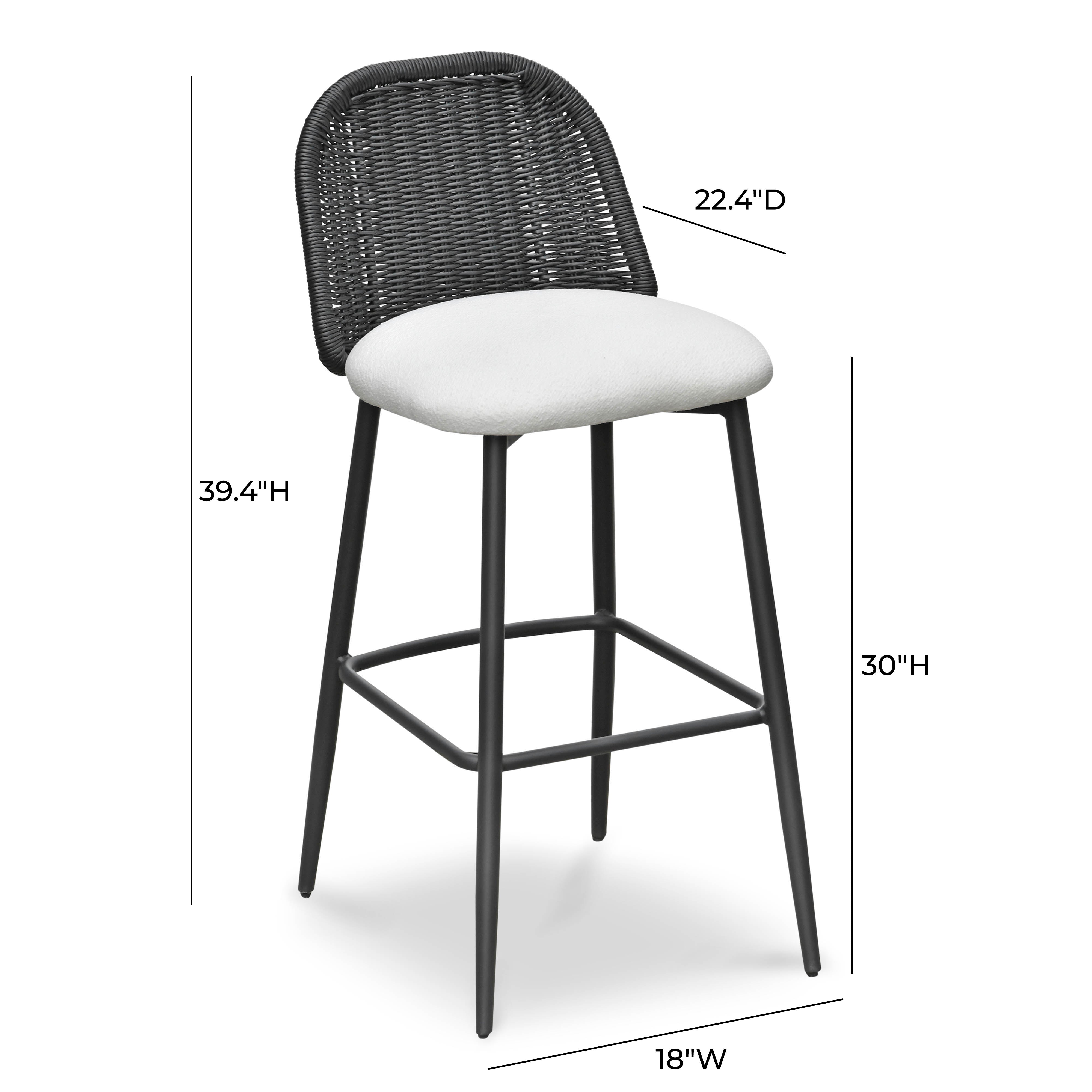 Alexa Performance Fabric Outdoor Bar Stool