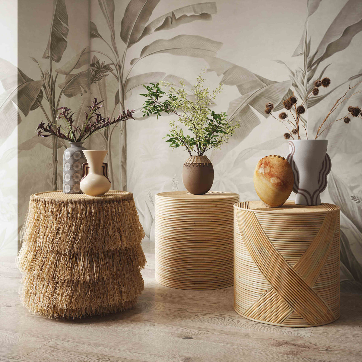 Ceramic Line Art Trumpeter Vase by TOV Furniture