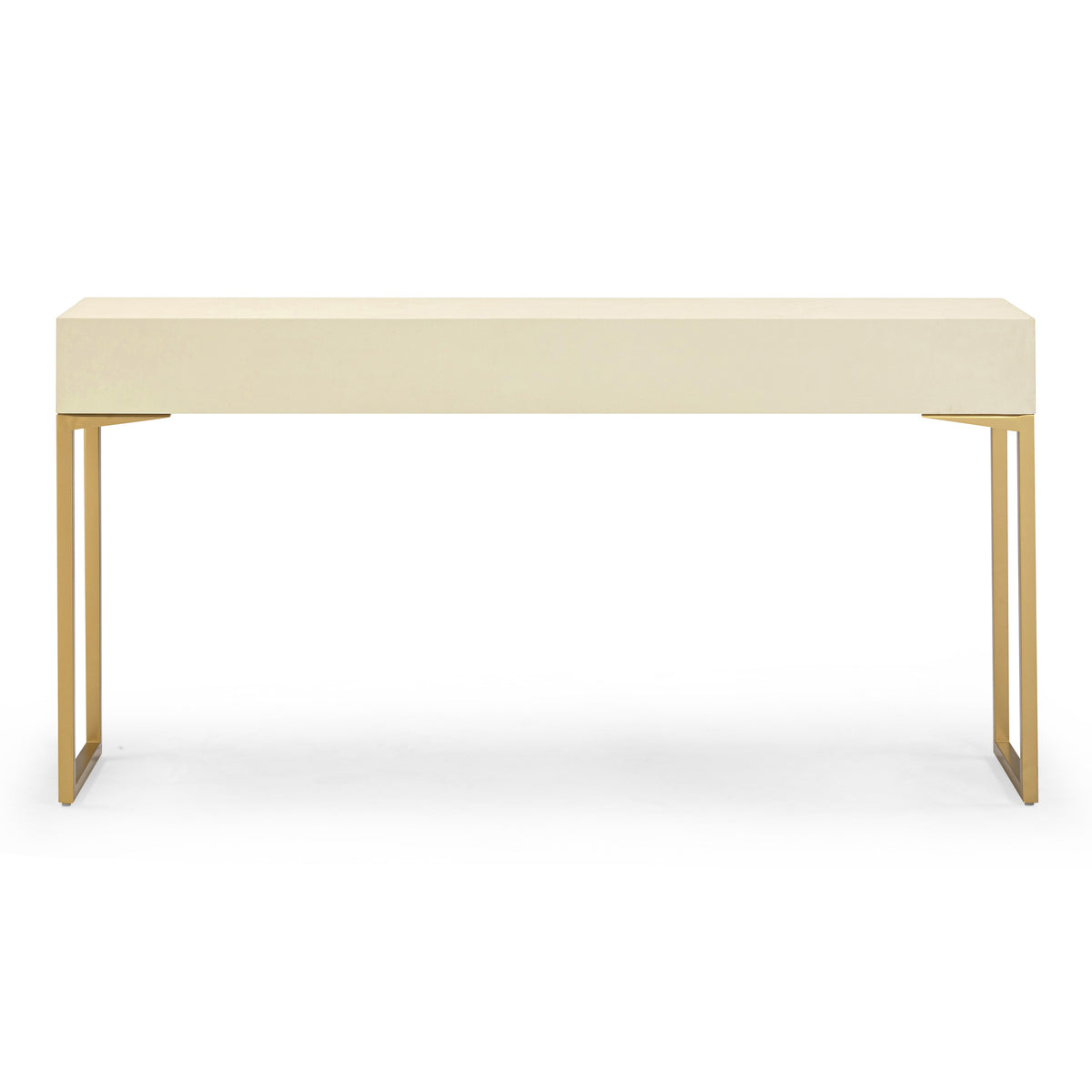 Pesce 59" Faux Shagreen 3-Drawer Console Table