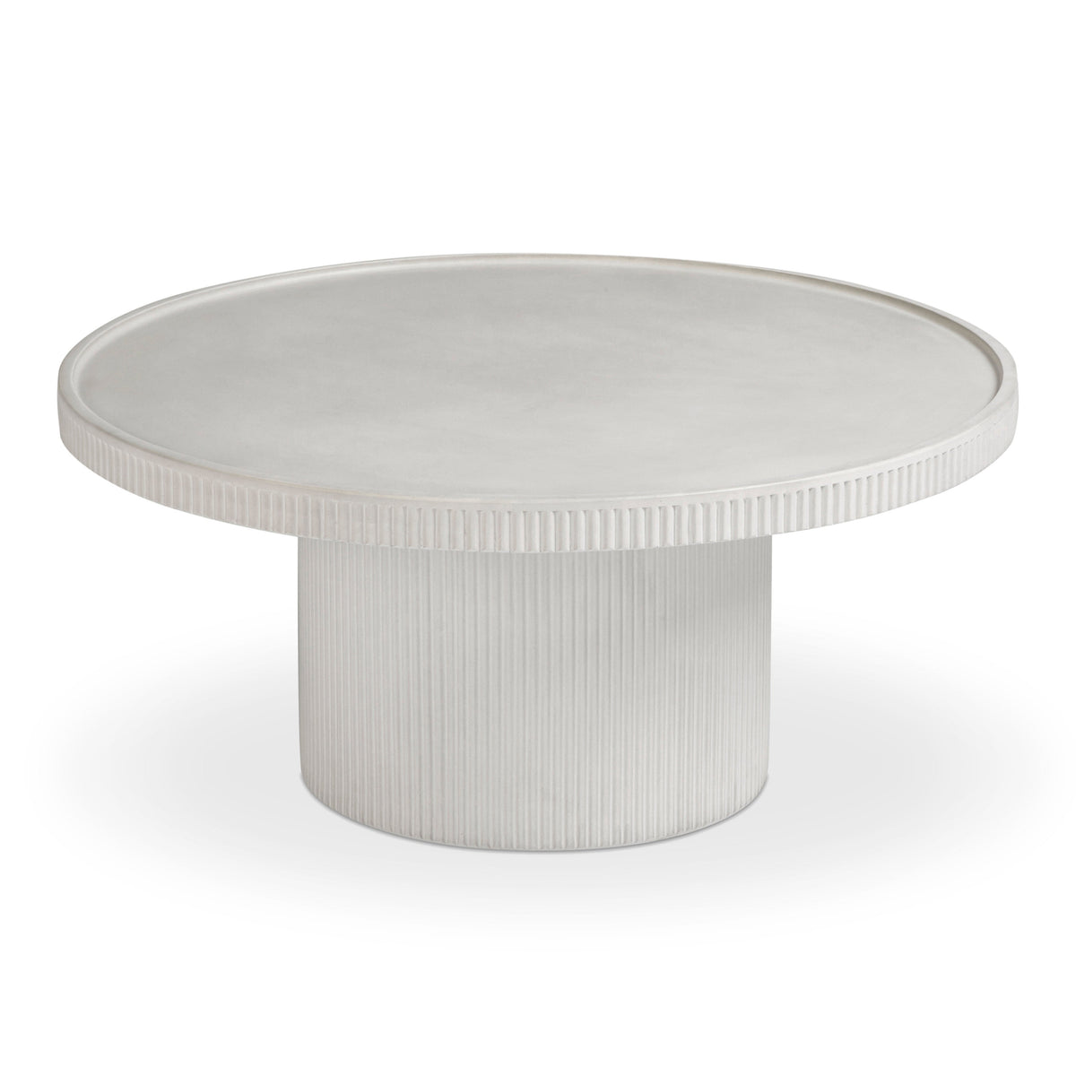 Darcy 36" Concrete Indoor/Outdoor Round Coffee Table