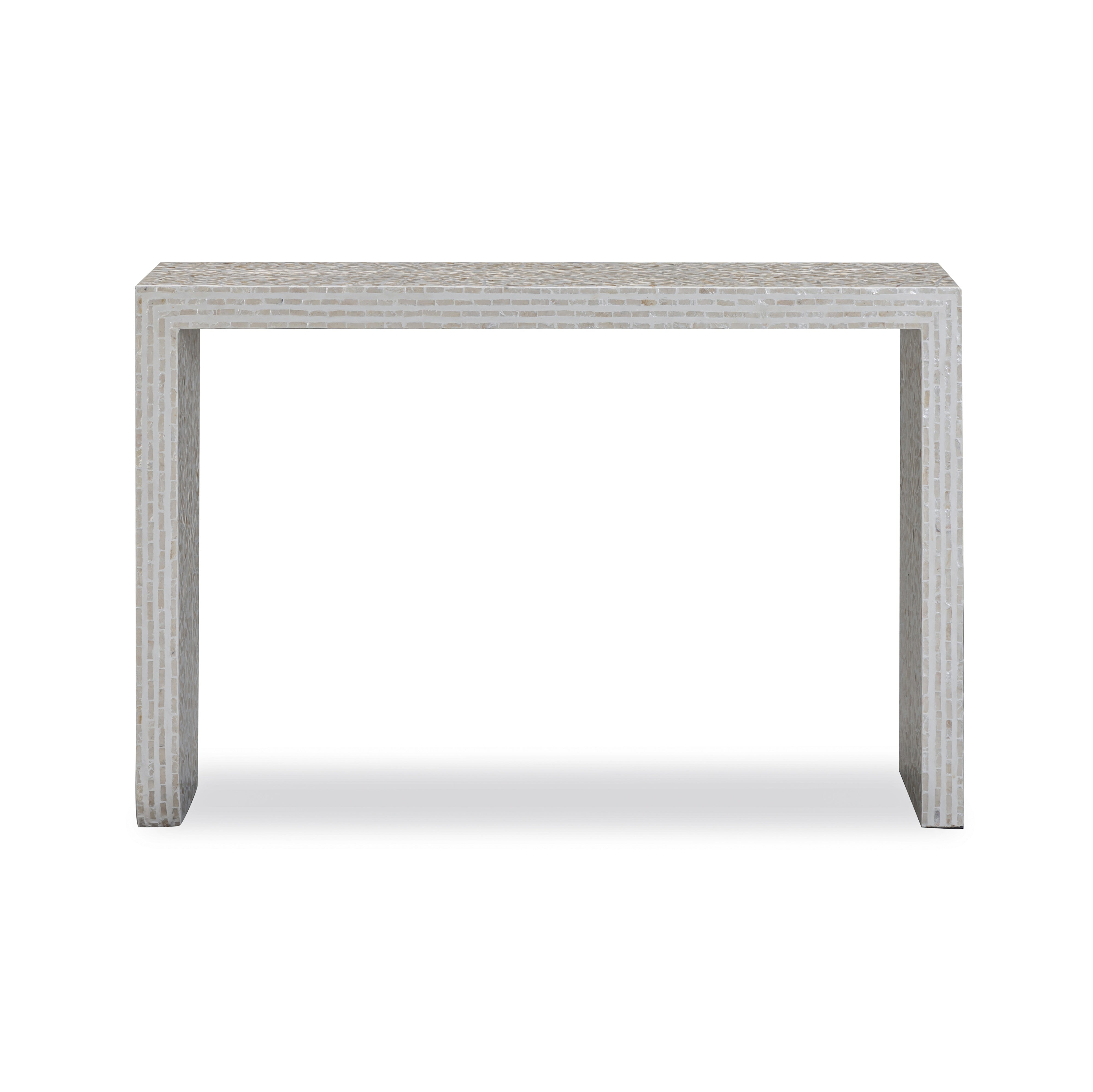 Cyprus 47" Cream Capiz Shell Console Table