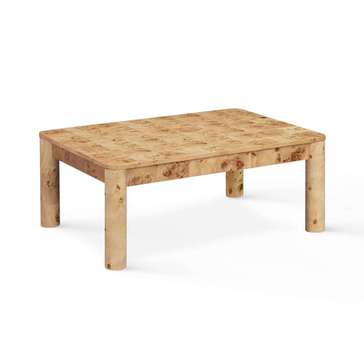 Berri 39" Natural Burl Coffee Table