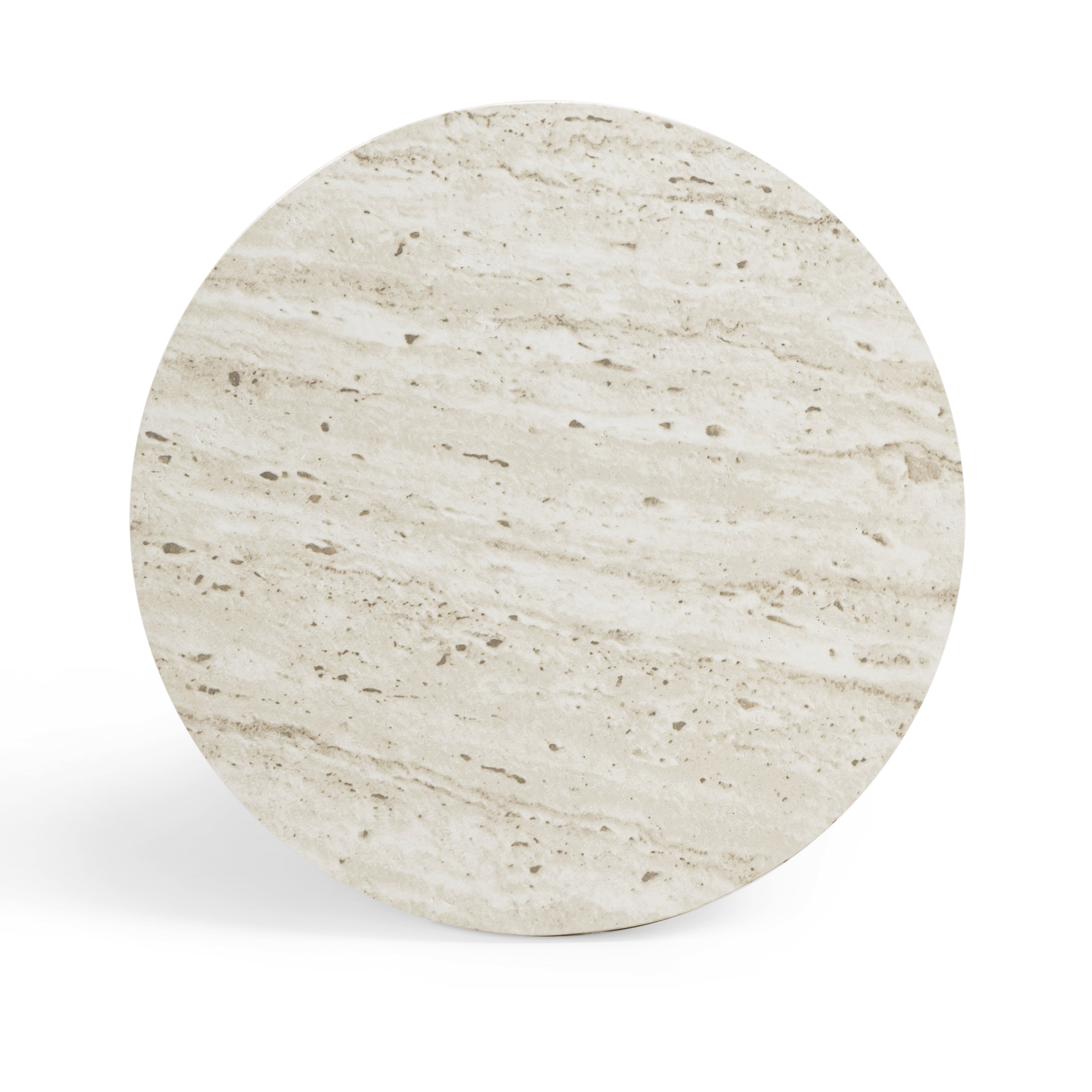 Asta Faux Travertine Indoor/Outdoor Concrete Side Table