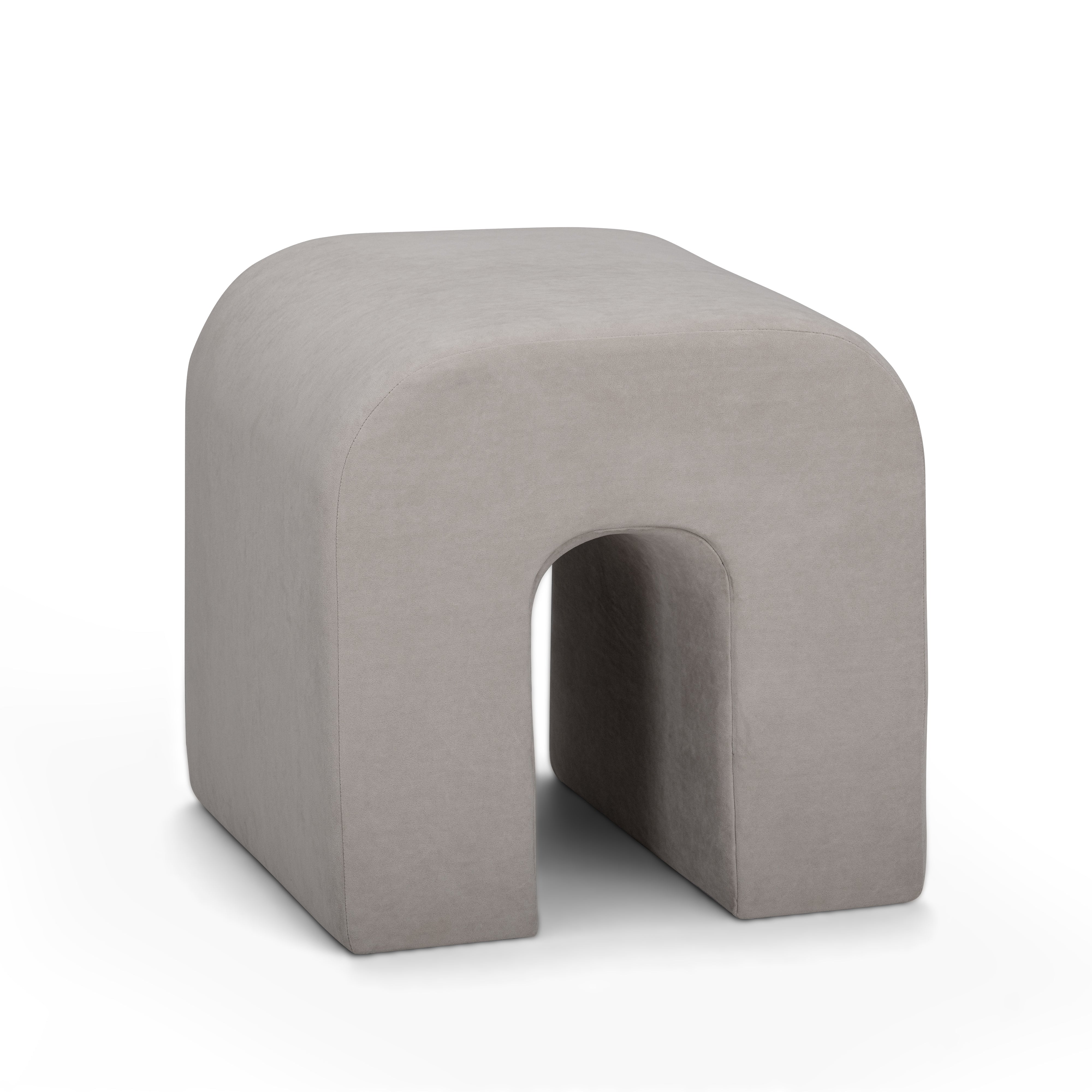 Desi Performance Velvet Ottoman