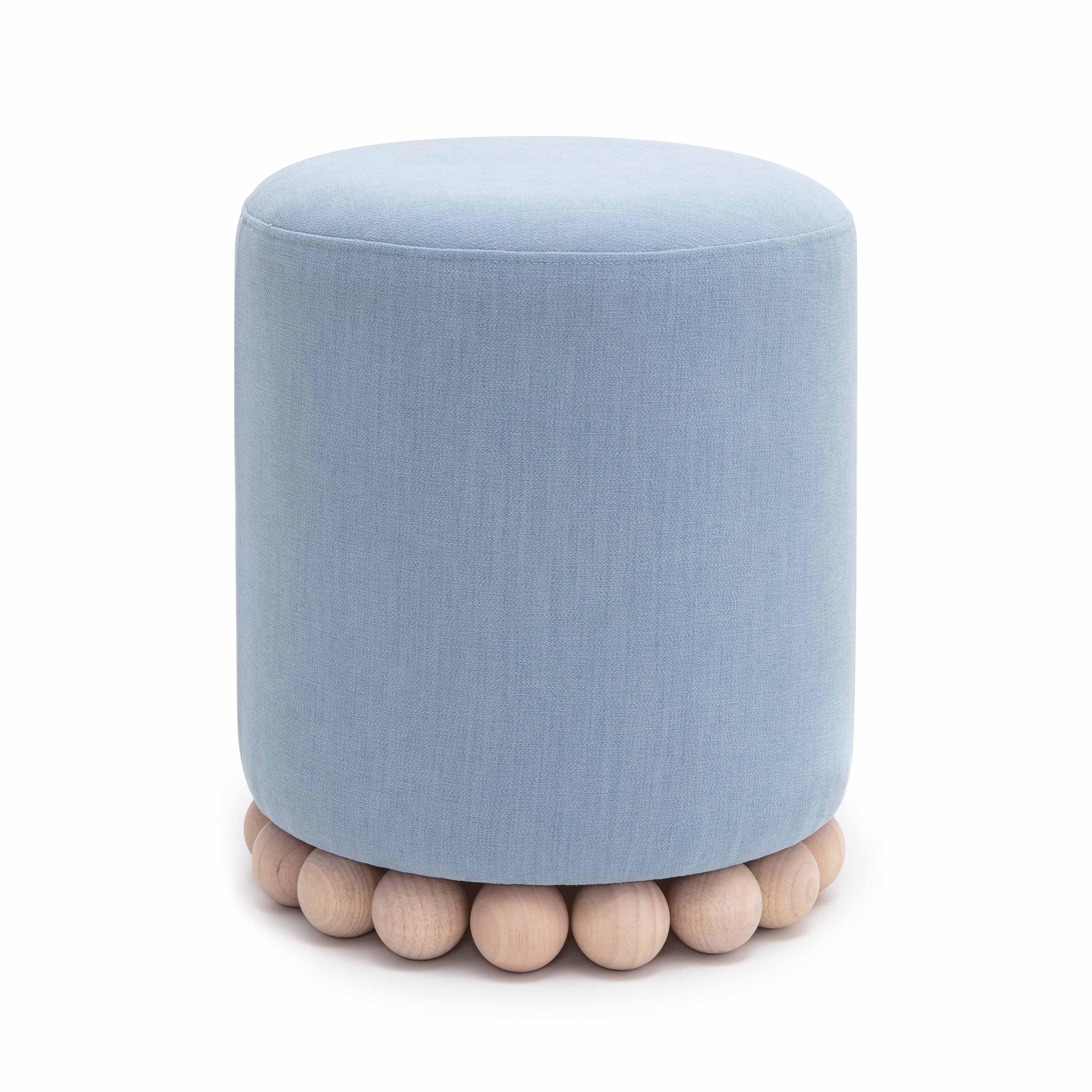 Dex Upcycled Performance Fabric Ottoman