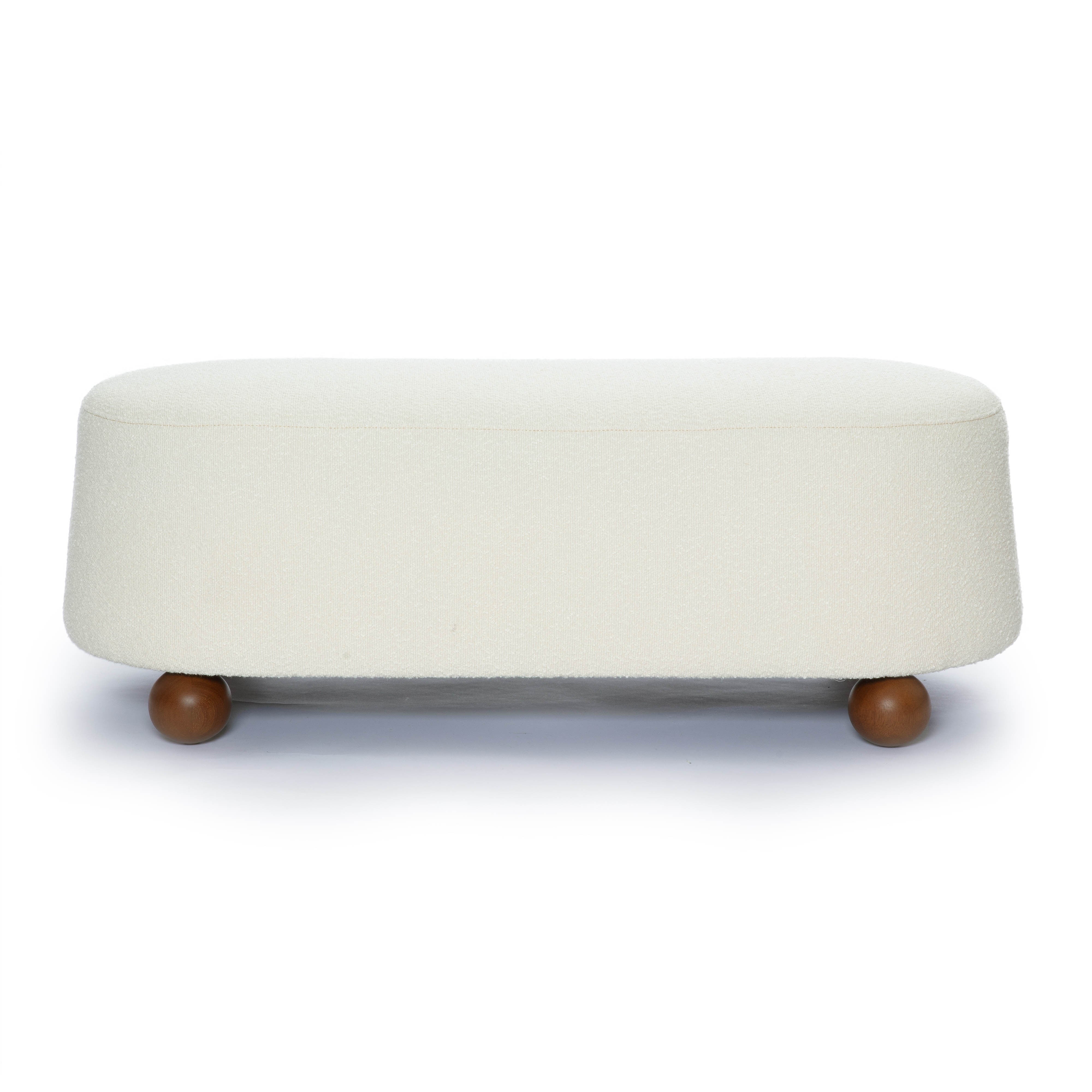 Jaine 48" Performance Boucle Large Ottoman