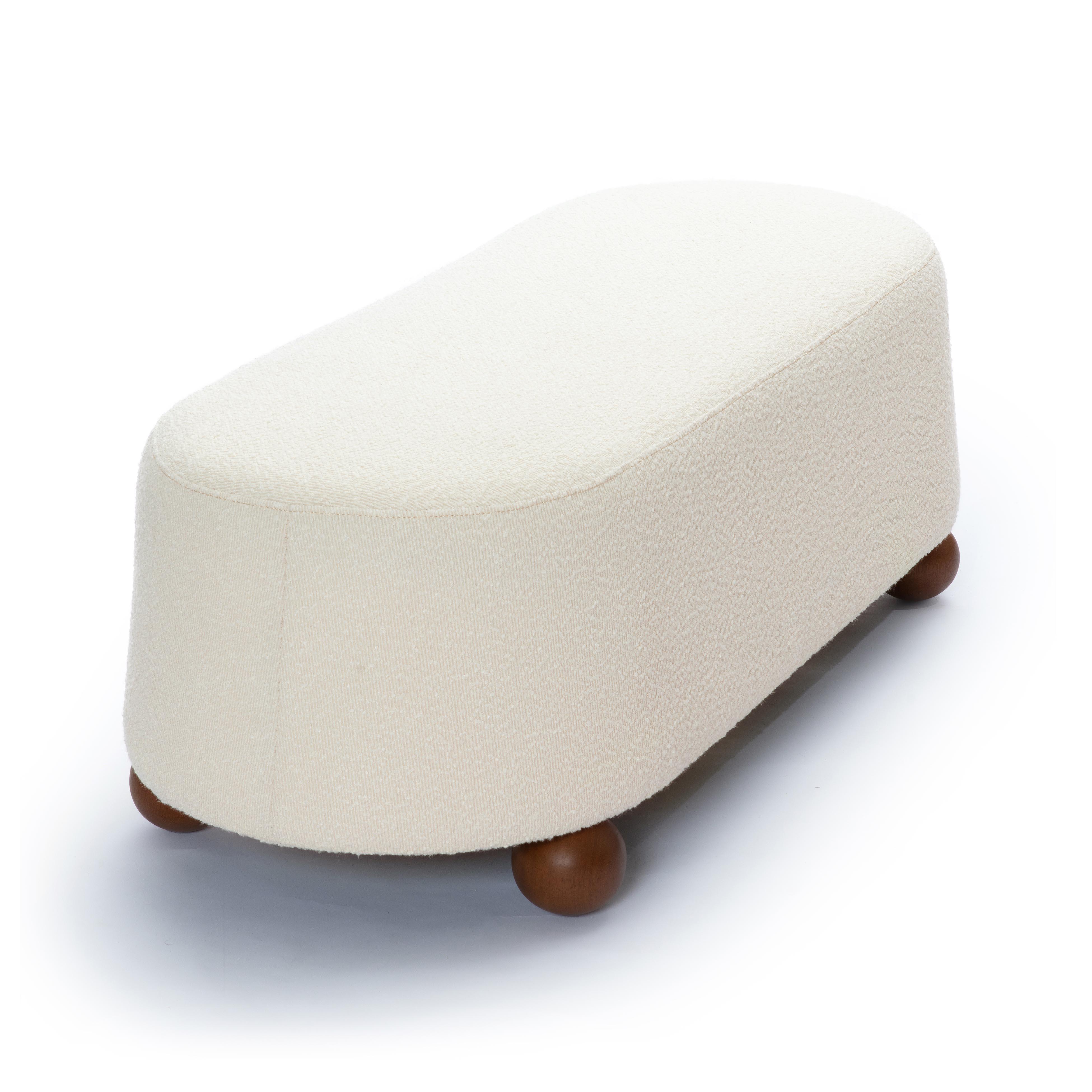Jaine 48" Performance Boucle Large Ottoman
