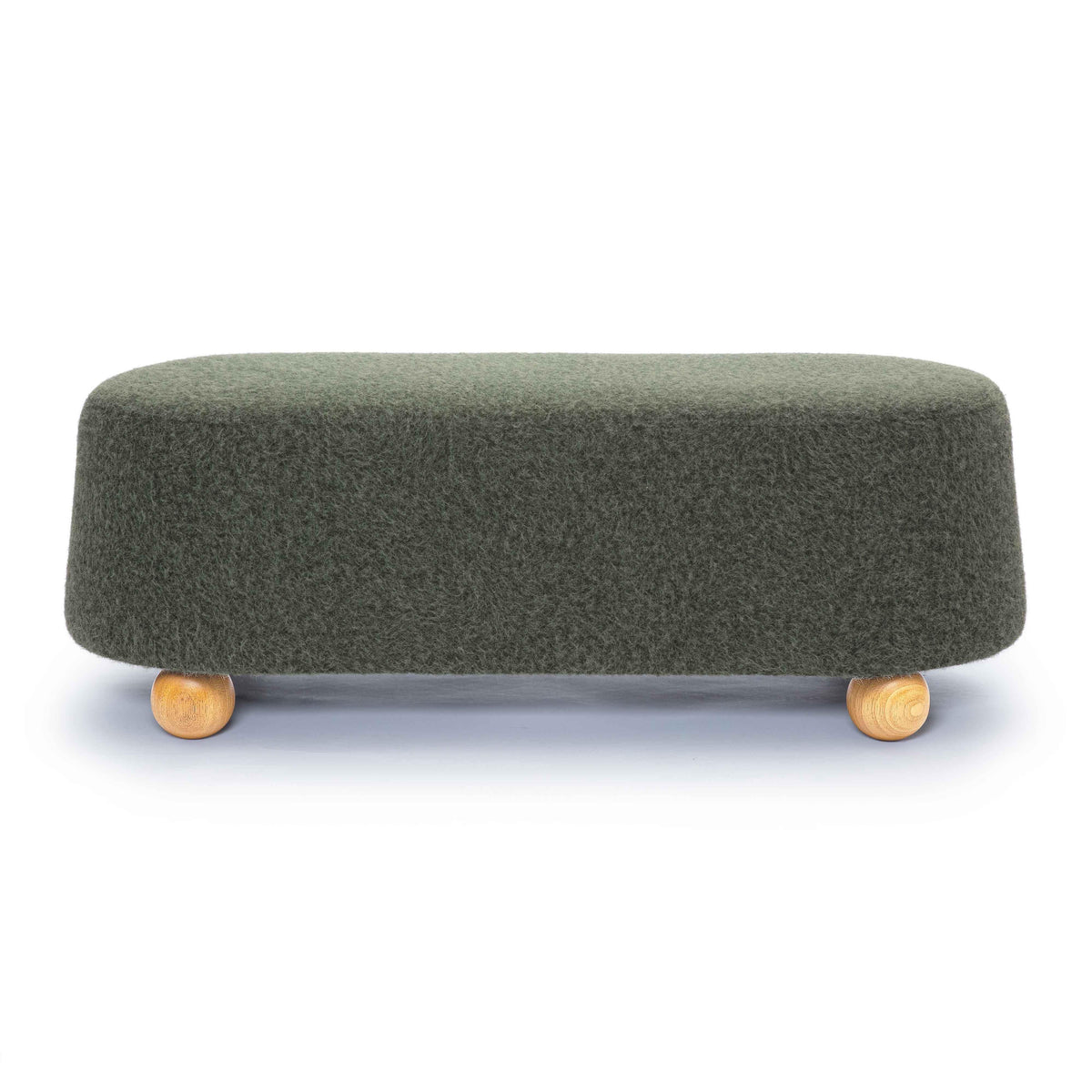 Jaine 48" Contract-Grade Faux Mohair Large Ottoman