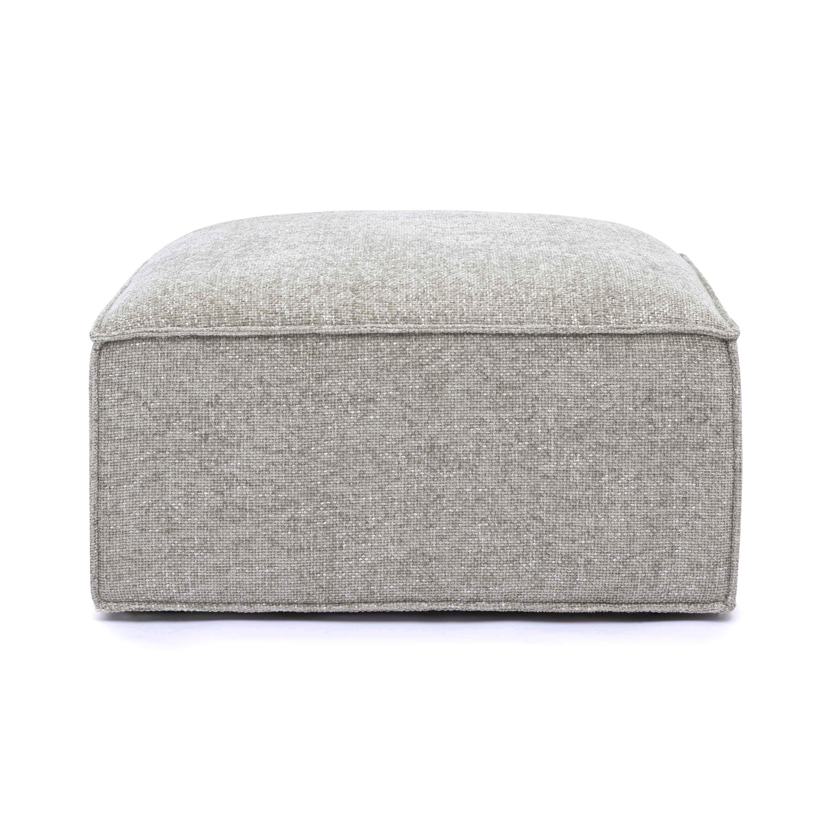 Mindy Performance Chenille Basketweave Ottoman