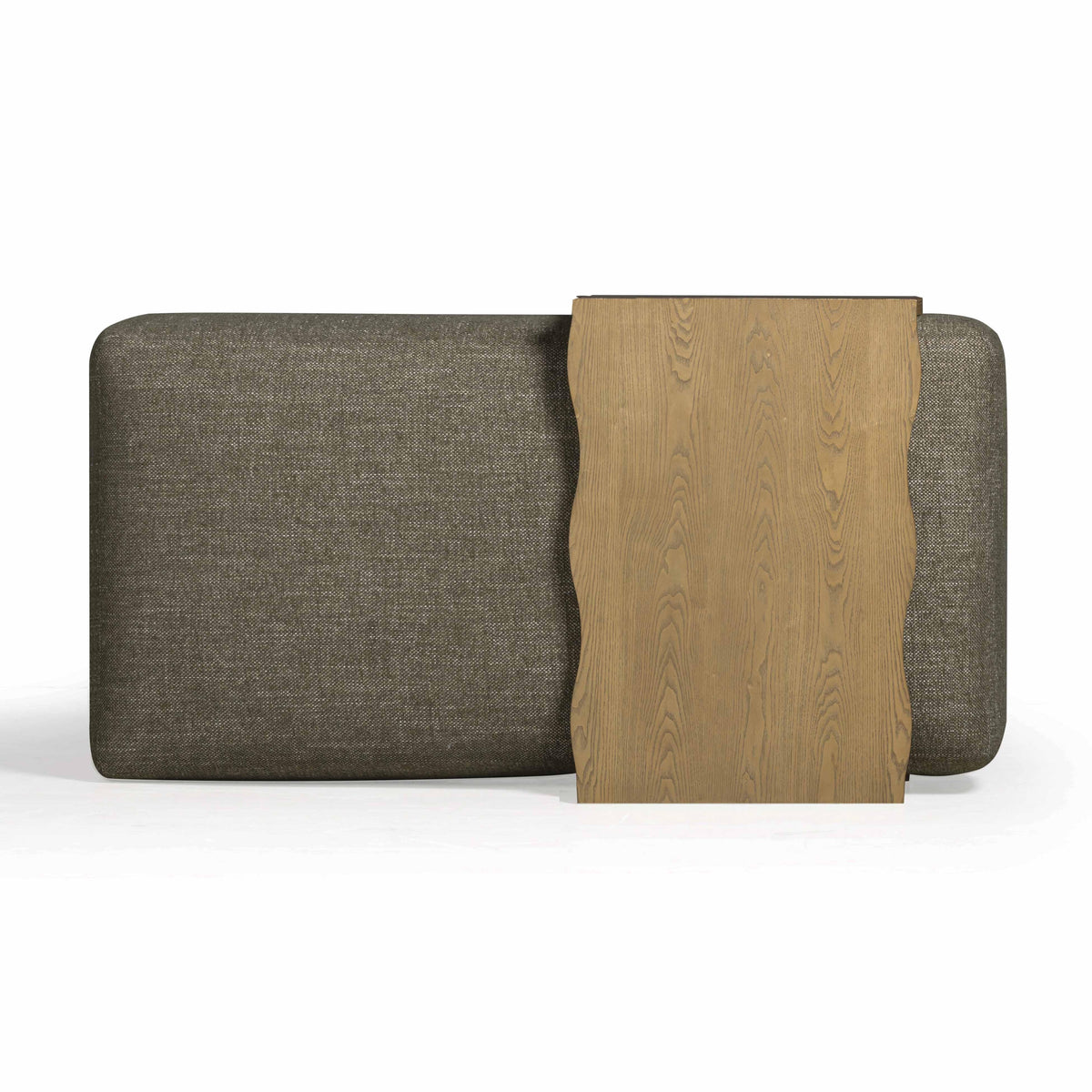 Spencer 54" Performance Basketweave Ottoman with Bridge Table