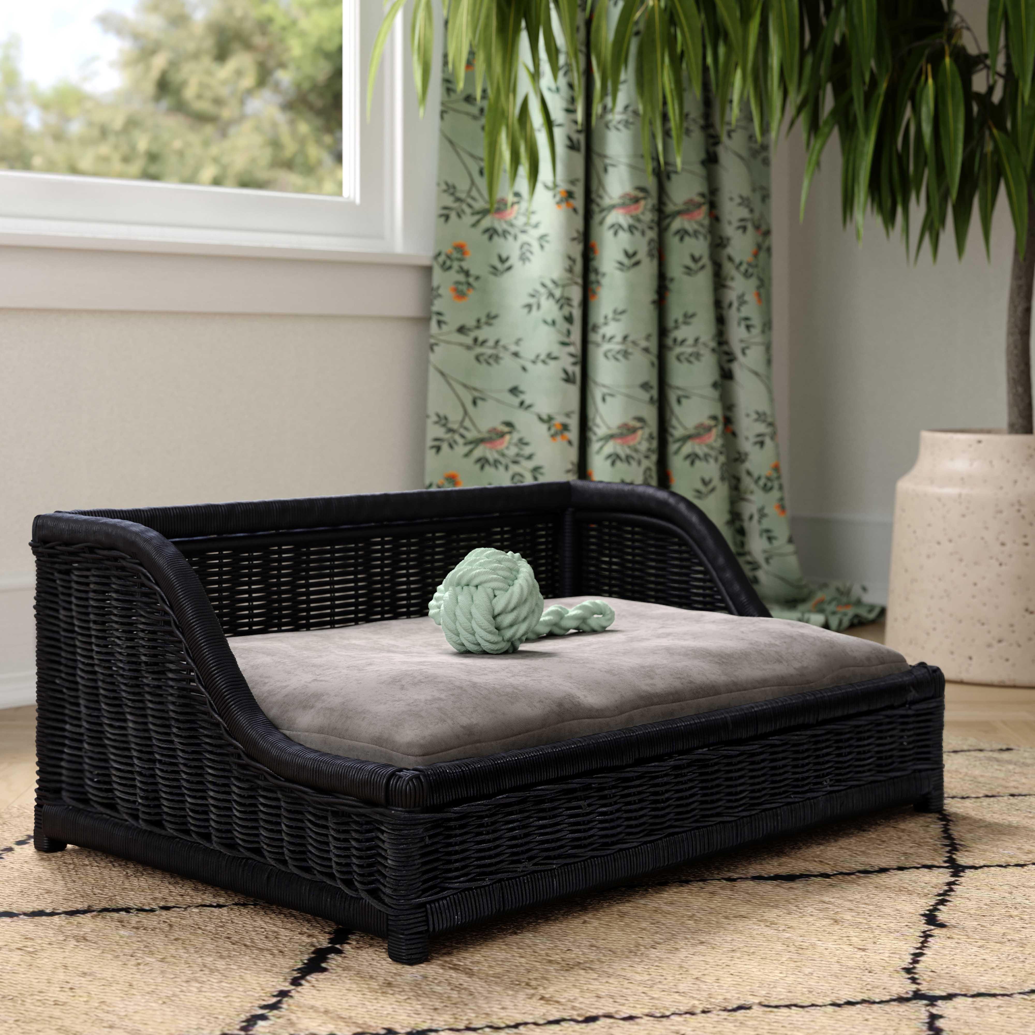 Poppy Black Rattan Small Pet Bed Pet Beds TOV Furniture , Black Friday Sale TOV Furniture Furniture Sale, Old Bones Co, Mid Century Furniture Sale, Four Hands Furniture, Black Friday Sale Poppy Black Rattan Small Pet Bed,Gus Sale, Perigold Poppy Black Rattan Small Pet Bed Pet Beds Black Friday Sale , Perigold Sale Poppy Black Rattan Small Pet Bed,Poppy Black Rattan Small Pet Bed Lulu and Georgia, Burke Decor Sale Poppy Black Rattan Small Pet Bed, www.oldbonesco.com