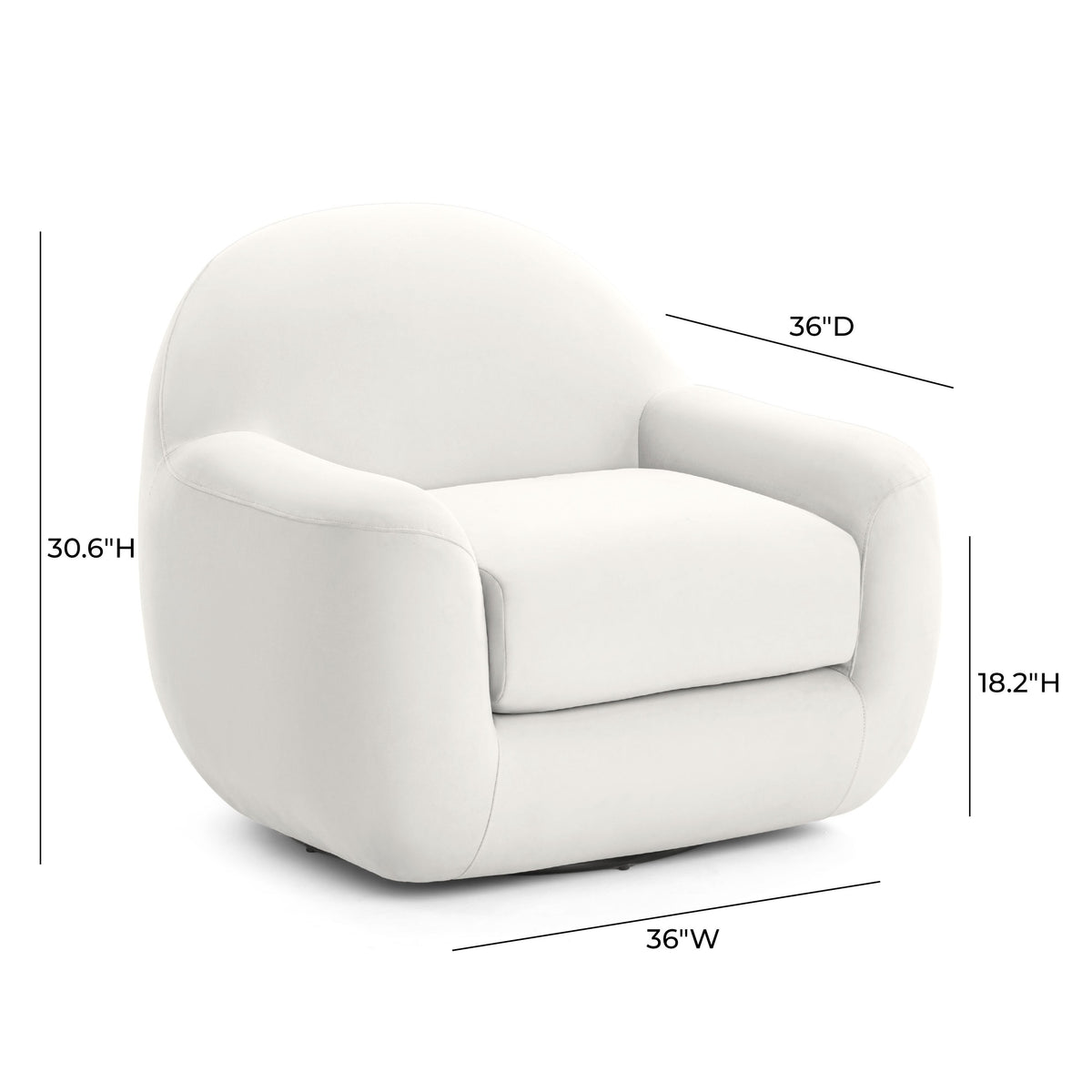 Tiago Performance Velvet Swivel Accent Chair