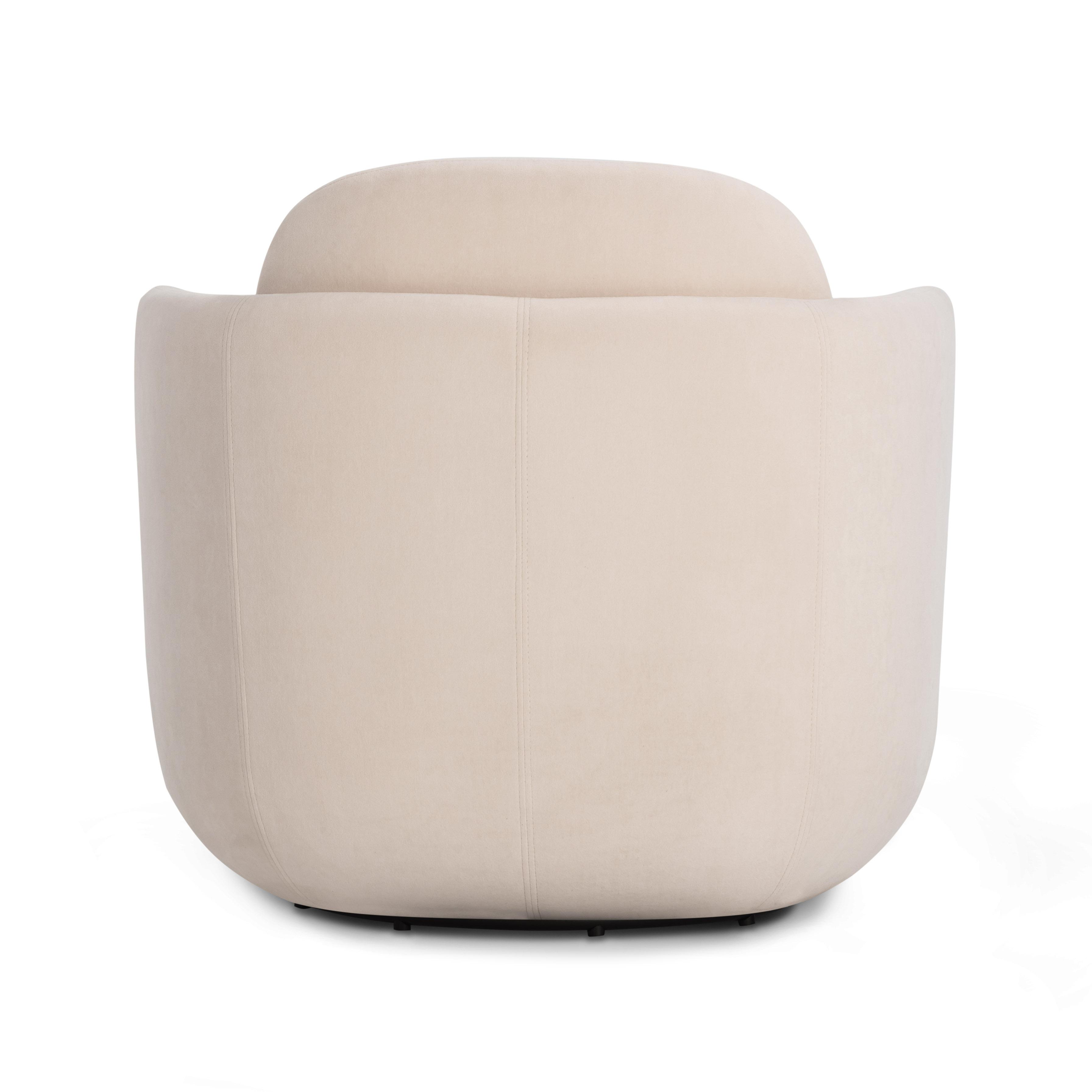 Wolfie Performance Velvet Swivel Accent Chair