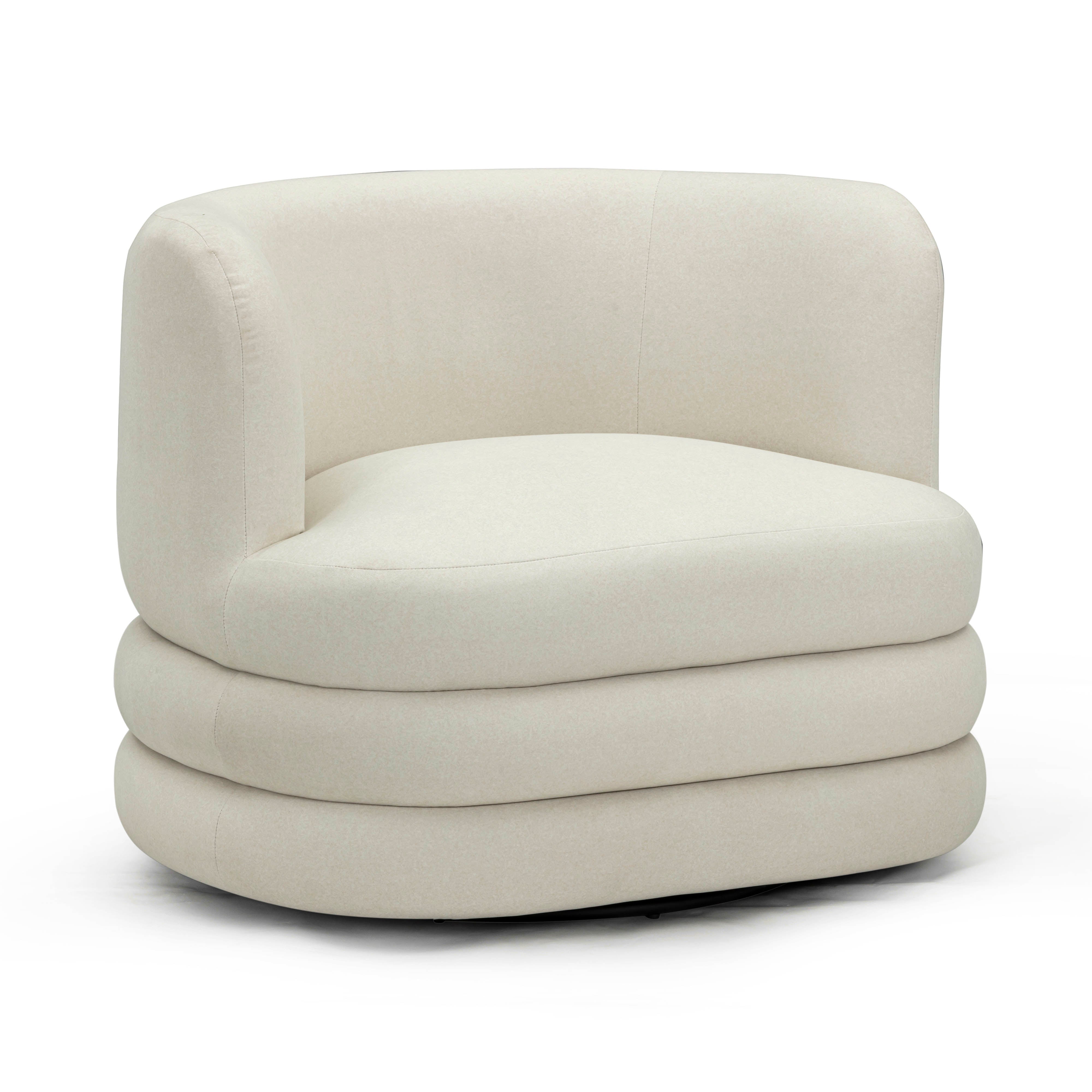 Astor Performance Faux Mohair Swivel Hotel Lounge Chair