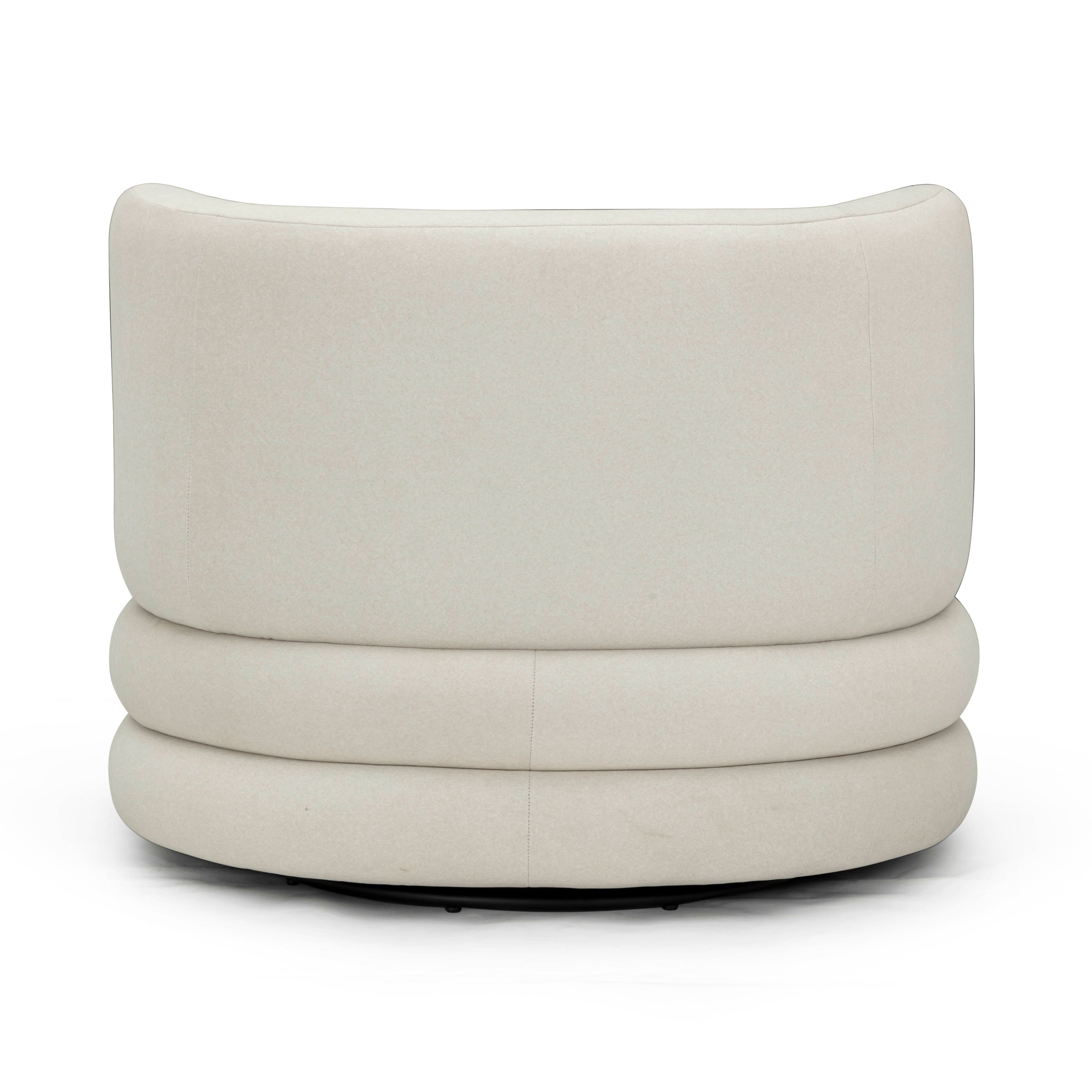 Astor Performance Faux Mohair Swivel Hotel Lounge Chair