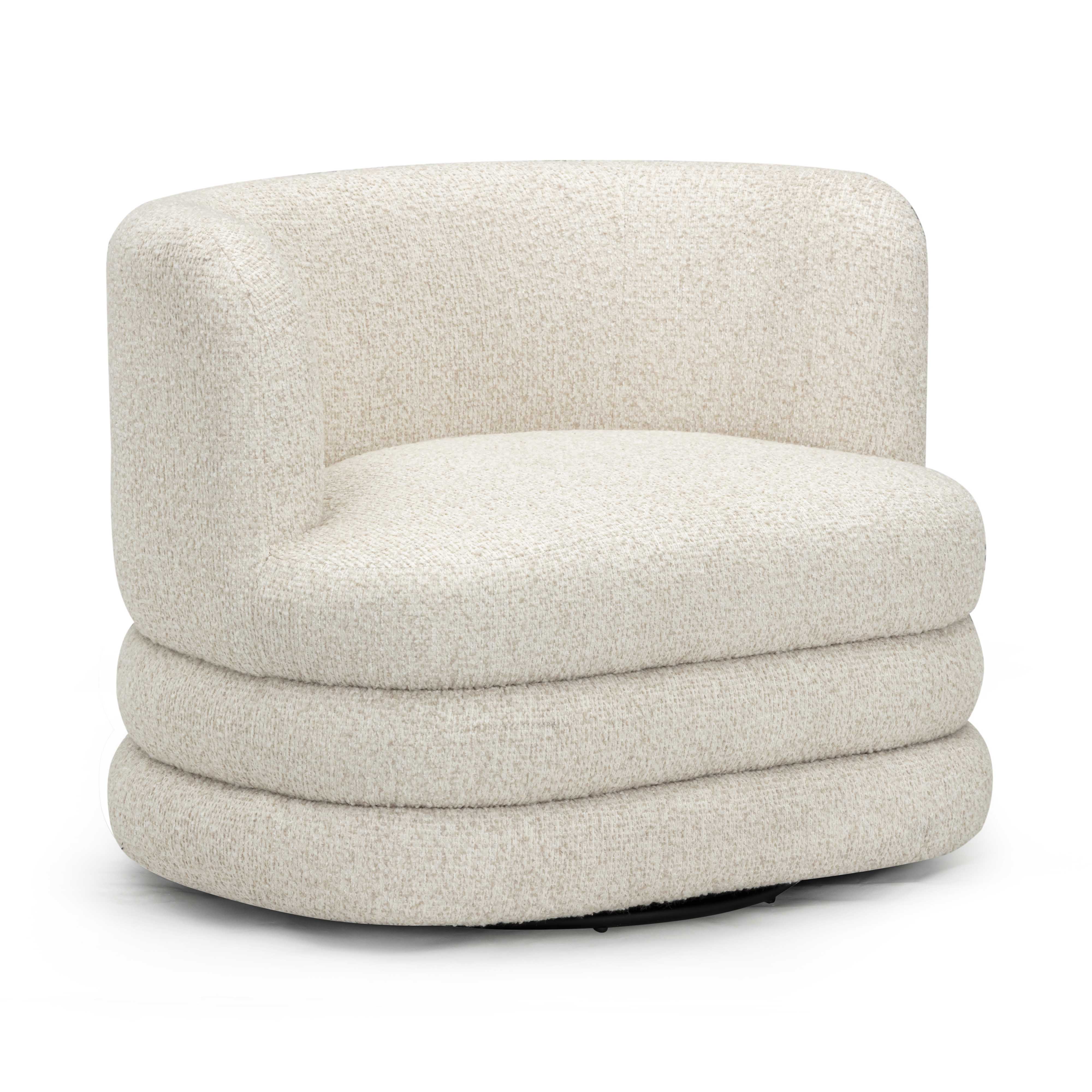 Astor Heavy Performance Boucle Swivel Hotel Lounge Chair