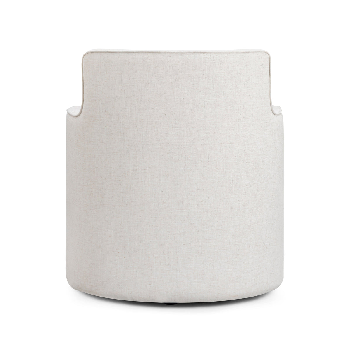 Passe Cream Upcycled Performance Linen Swivel Chair