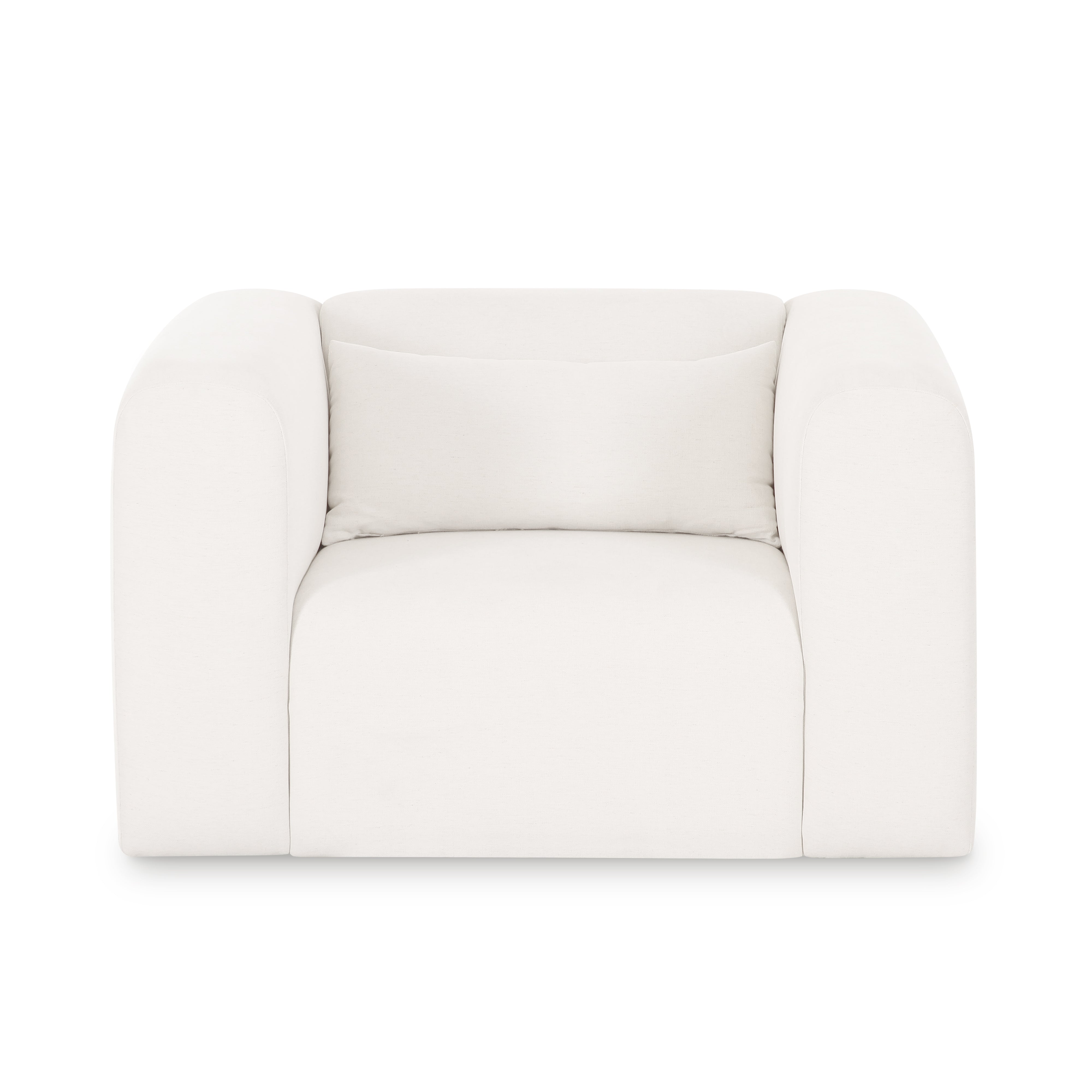 Tarra Cream Performance Chenille Armchair