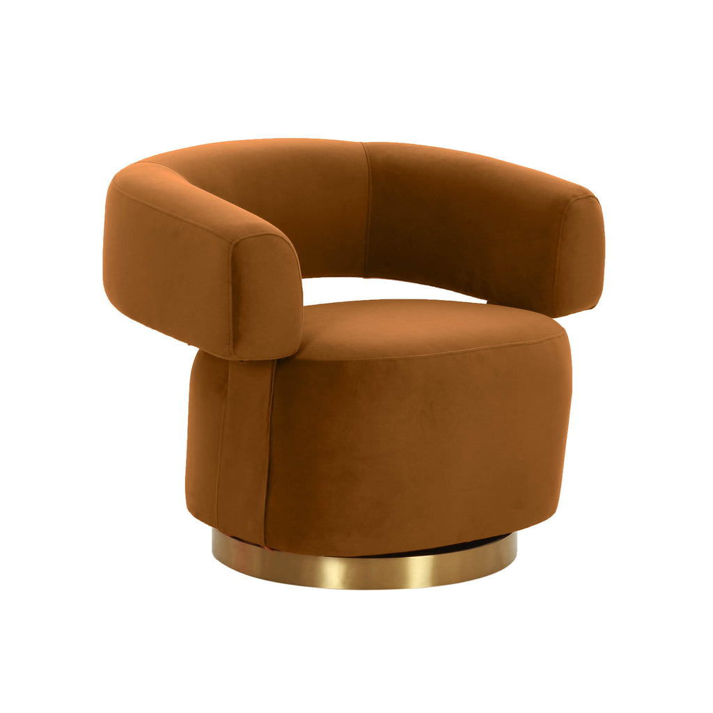 River Velvet Swivel Accent Chair