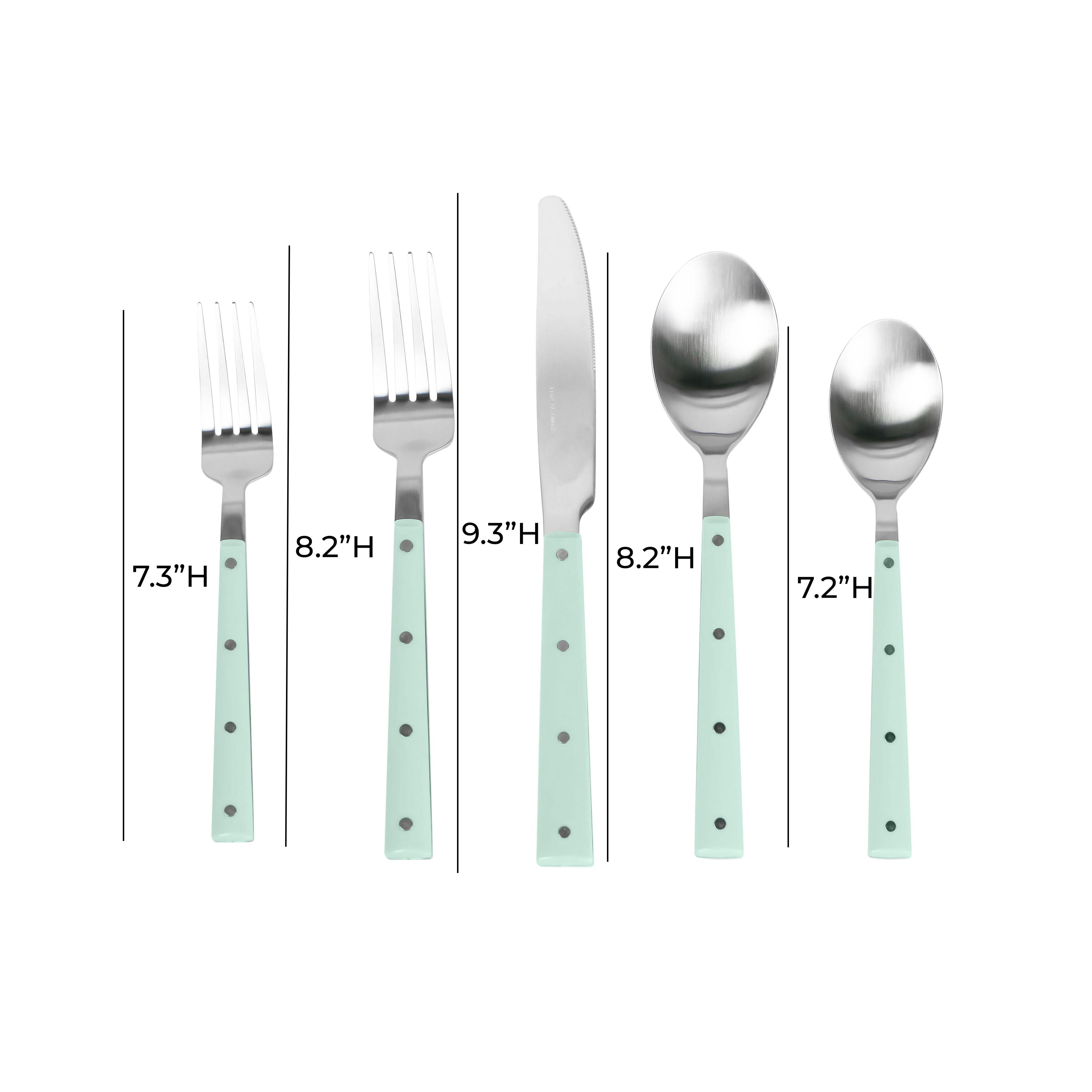 Soline Stainless Steel Flatware - Set of 5 Pieces